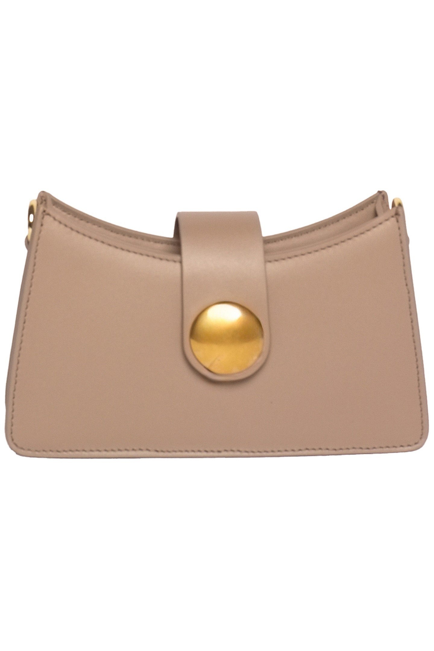 MINI BUCKLE LEATHER TAUPE 1