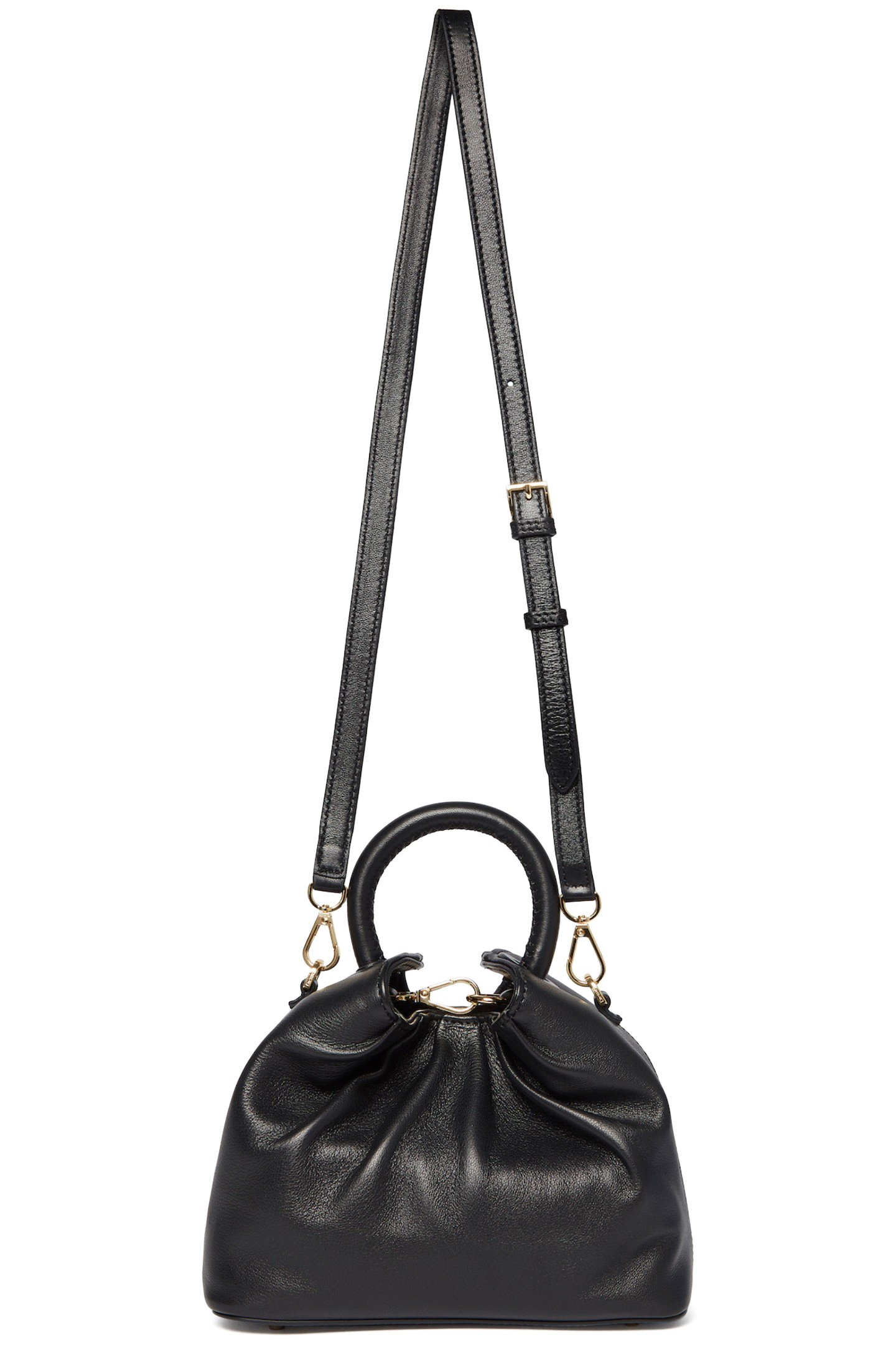 SMALL DUMPLING LEATHER BLACK 2