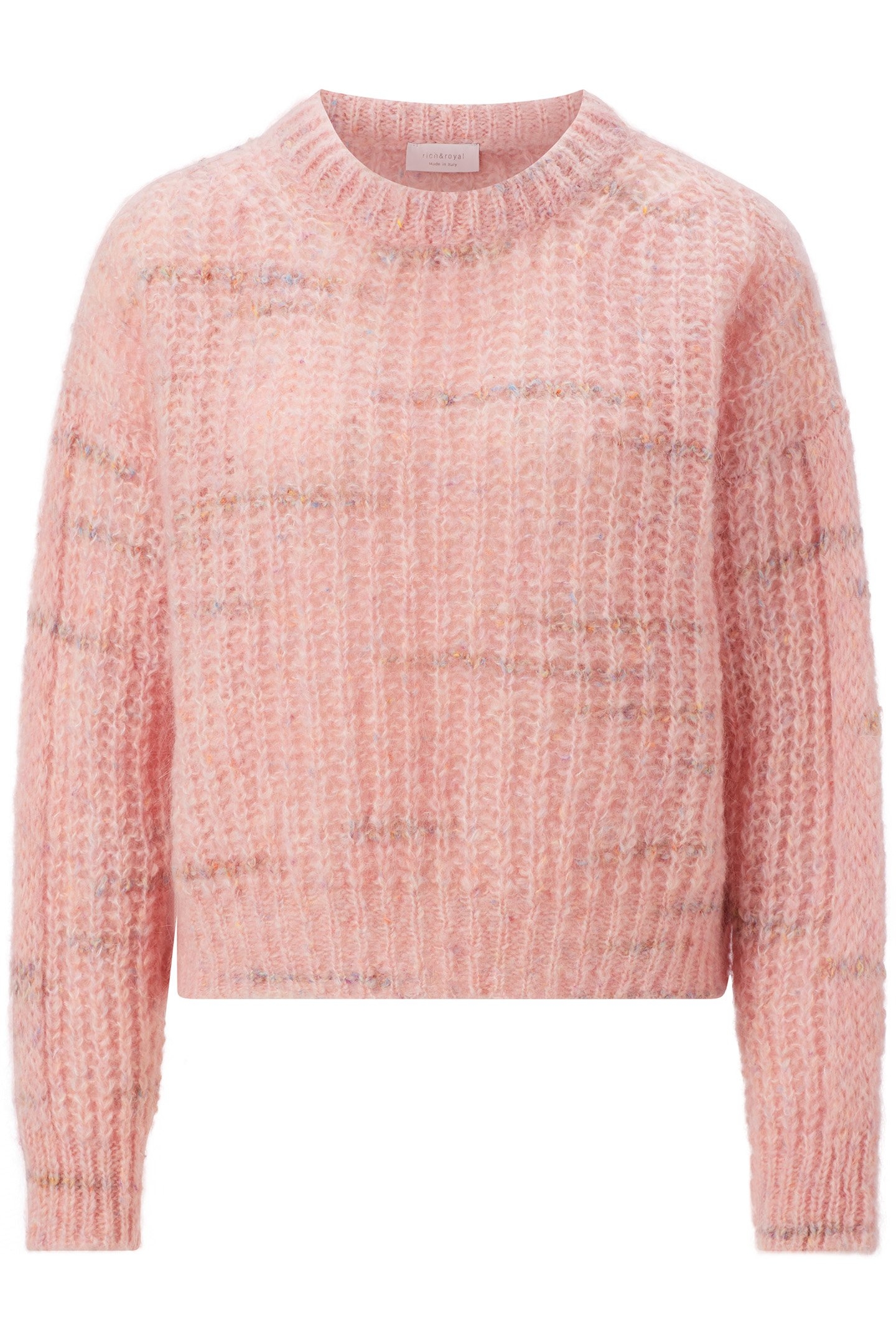COZY CREW NECK STRUCTURE FROZEN ROSE 4