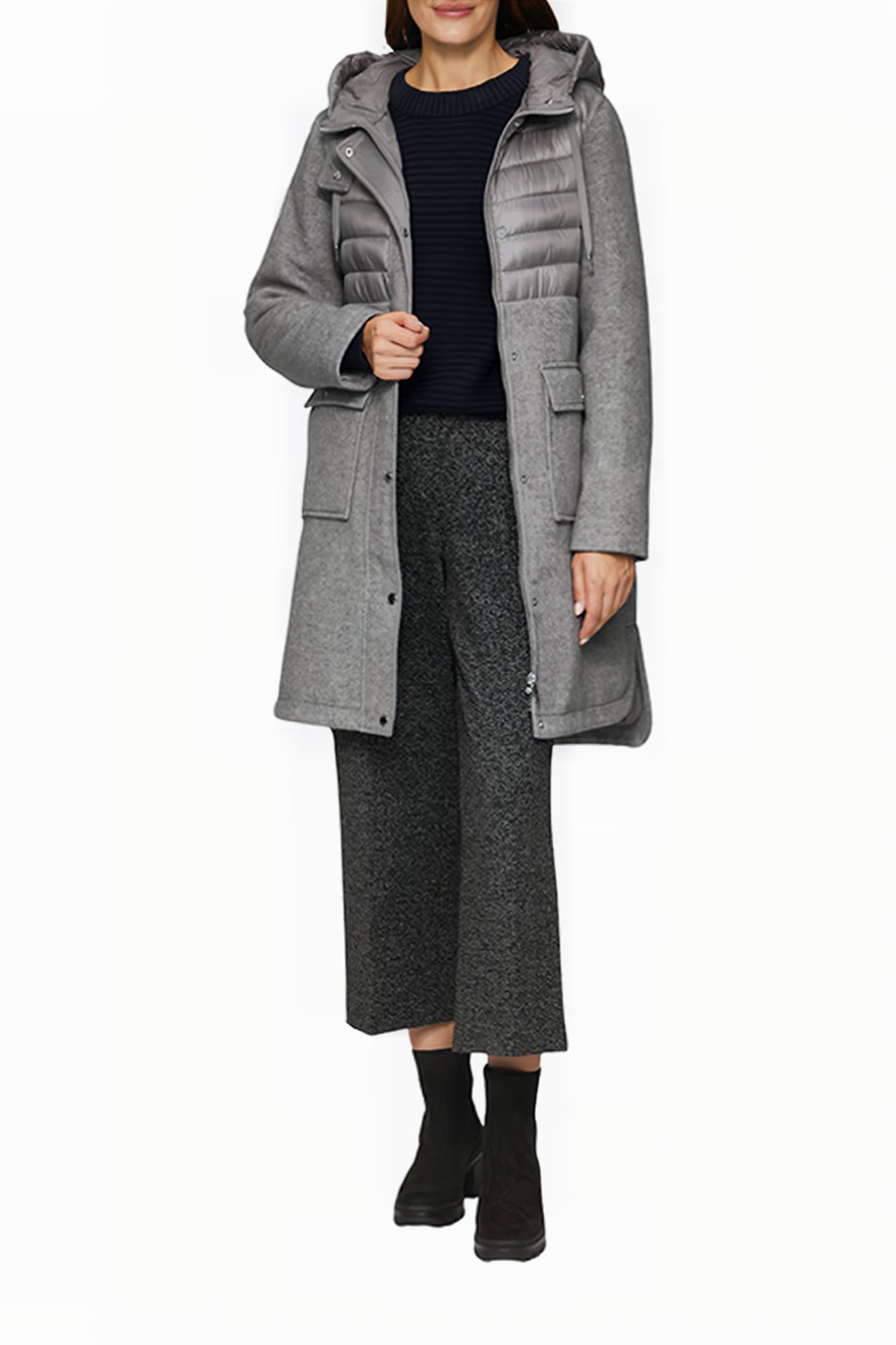 S.OLIVER JACKET OUTDOOR GREY/BLACK 2