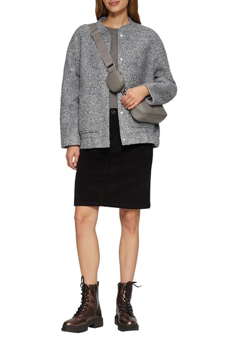 S.OLIVER JACKET OUTDOOR GREY/BLACK 2