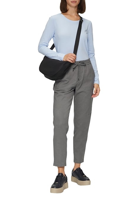 S.OLIVER PANT GREY/BLACK 2