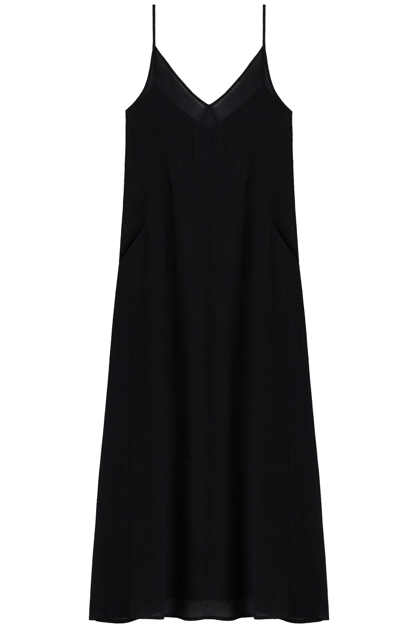 THE BLACK LONG CRINKLE DRESS 2