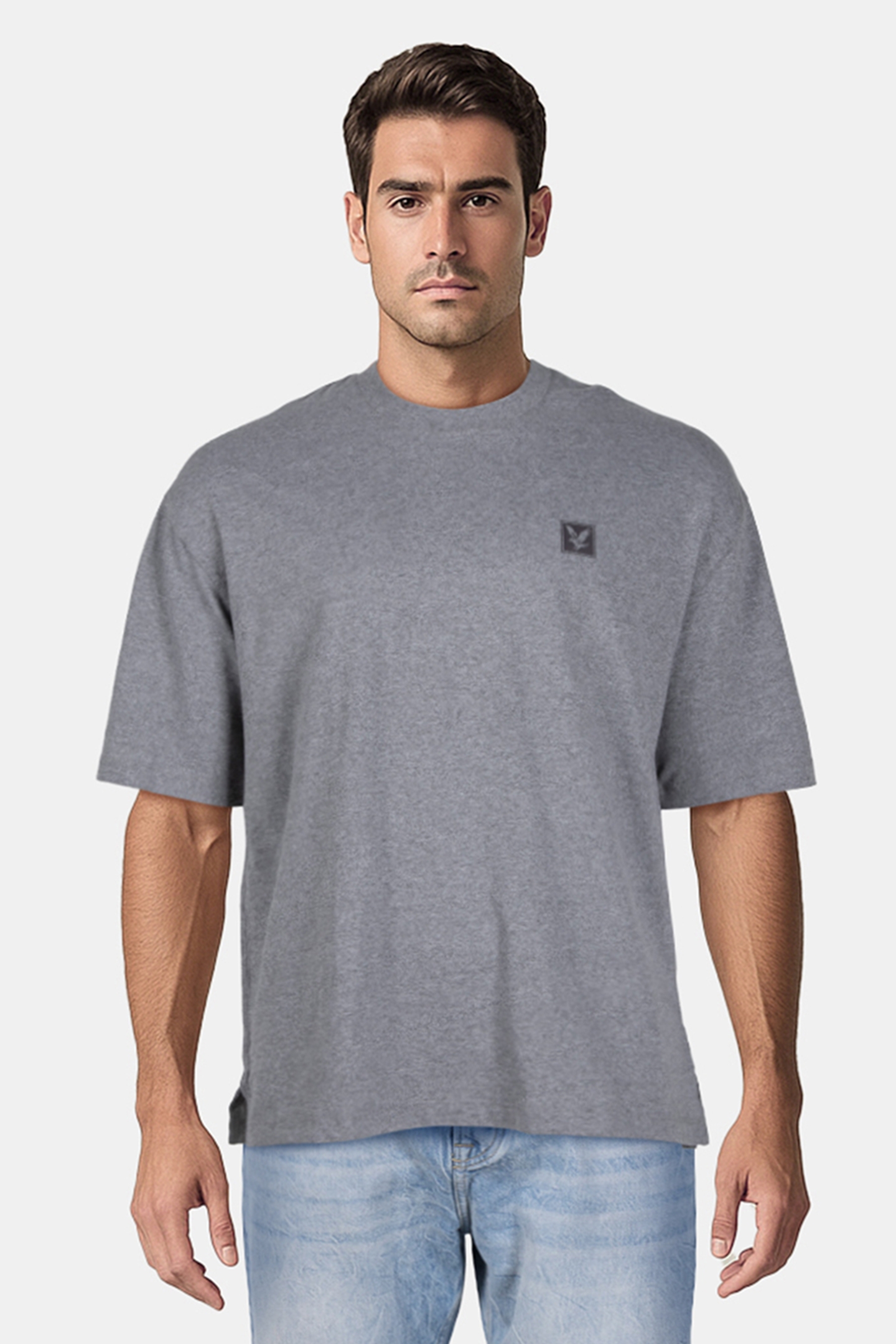 STRIPED 3 PACK RELAXED T-SHIRT OLIVE STRIPE/MID GREY MARL/JE 3