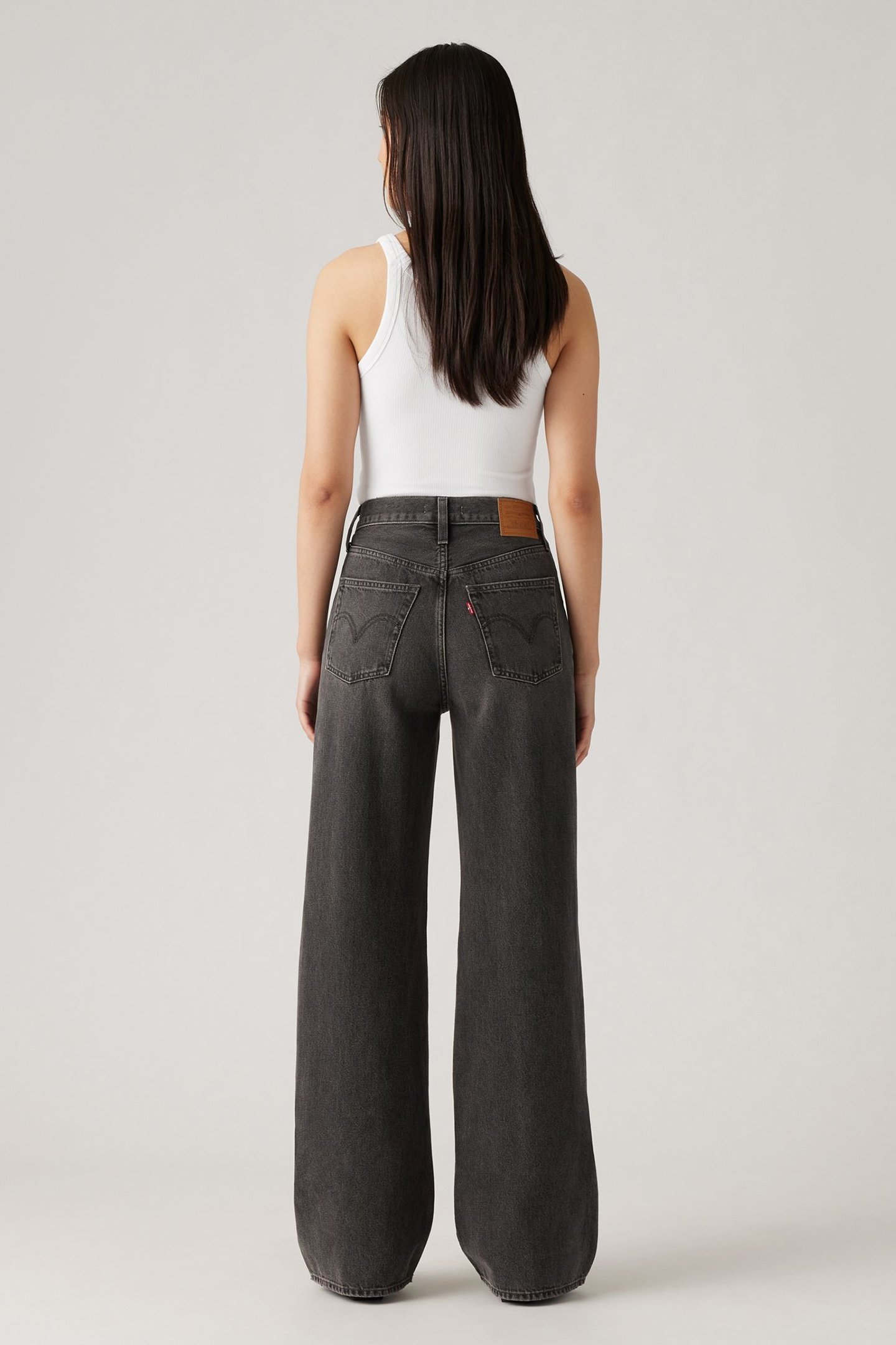 RIBCAGE WIDE LEG JEANS BLACK 3