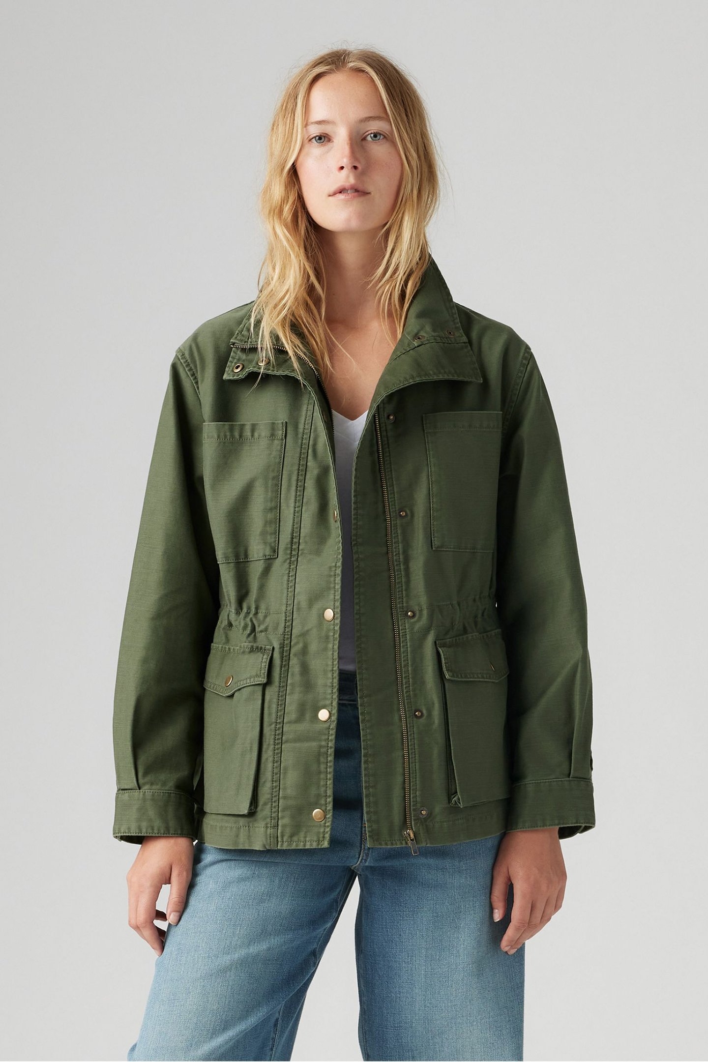 KARLIE UTILITY JACKET GREEN 1