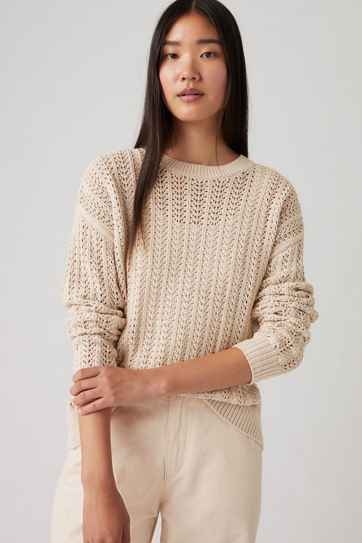 SUNRISE CROCHET SWEATER NEUTRAL 4