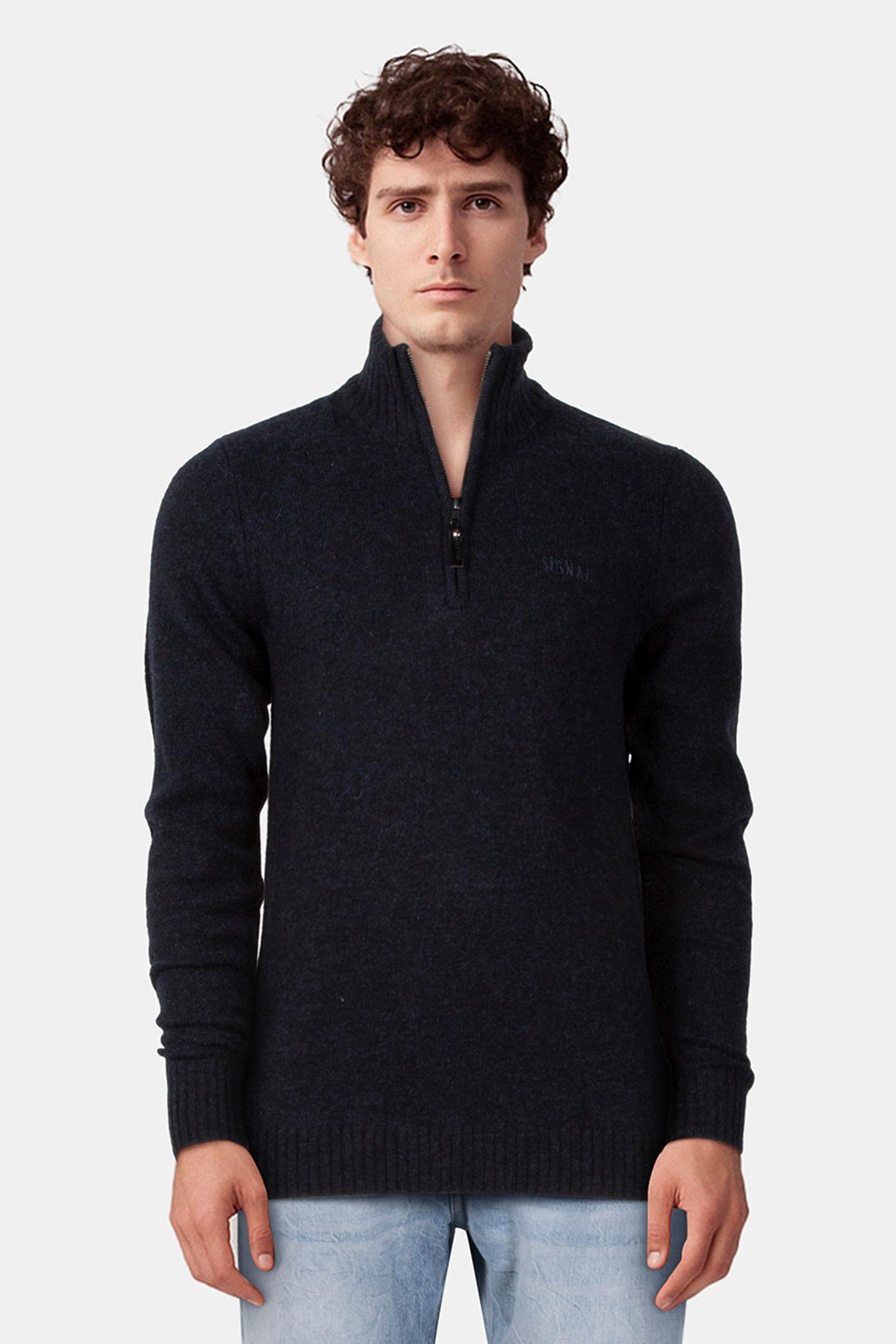 LOUSI KM F24 KNIT DUKE BLUE MELANGE 1