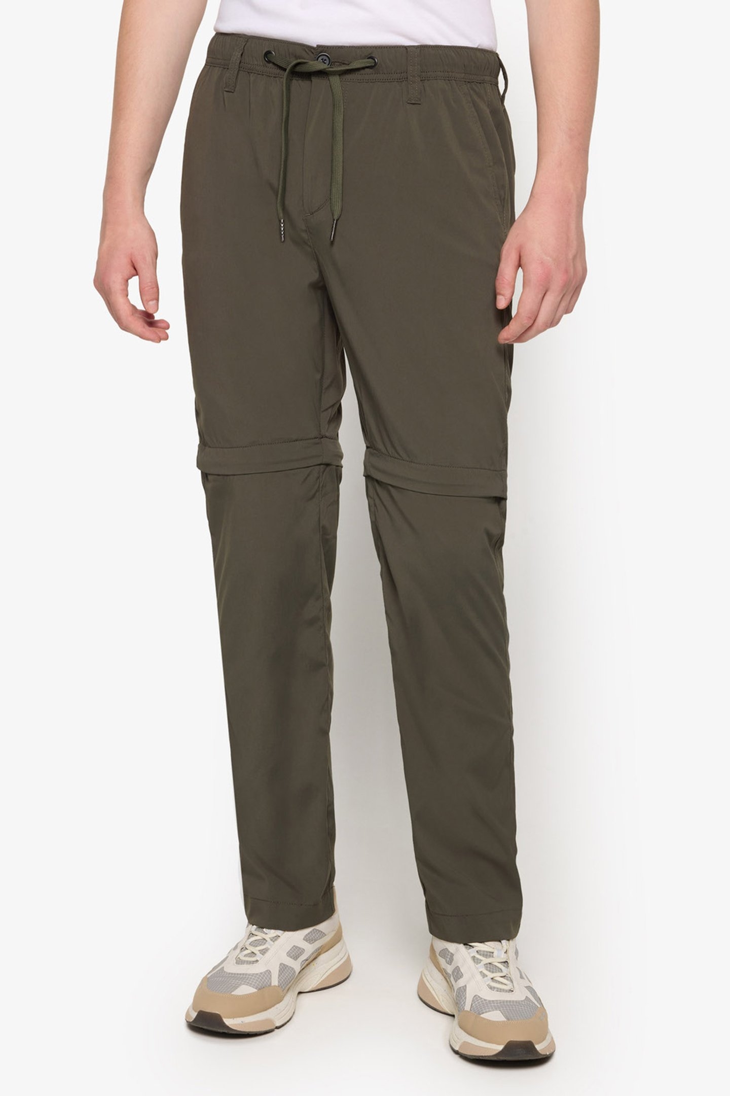 HANESSI ZIP-OFF PANTS GREEN WOOD 1