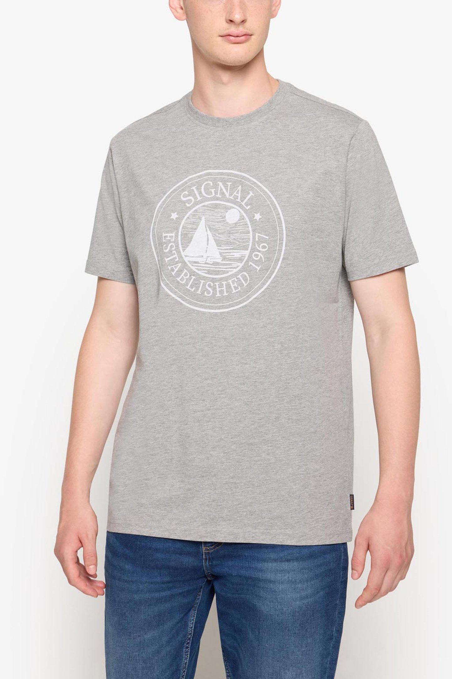 ODINSI FRONT PRINT + LIGHT GREY MELANGE 1