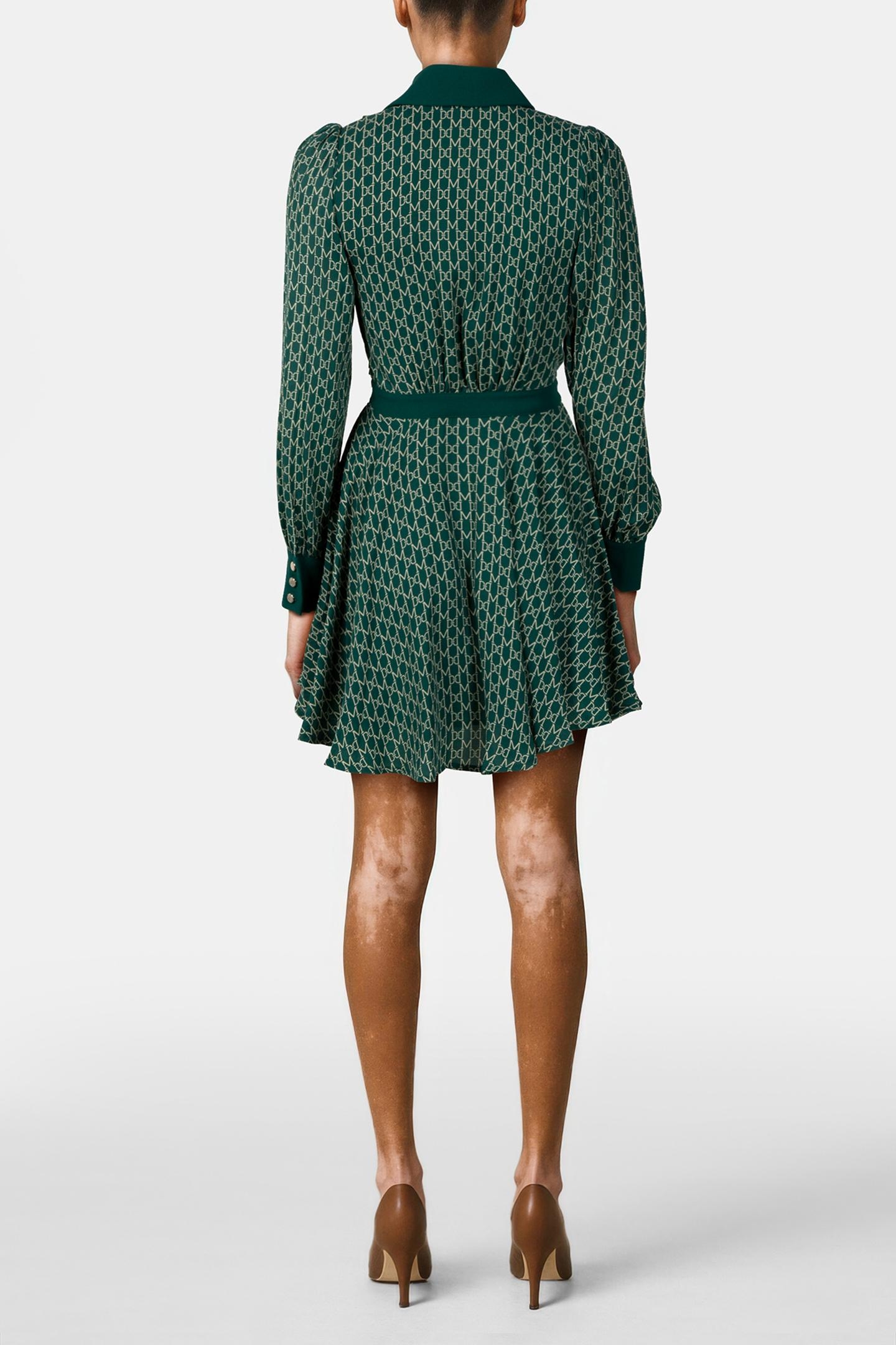 EDITH CHEMISIER DRES NEW MONOGRAM GREEN 2