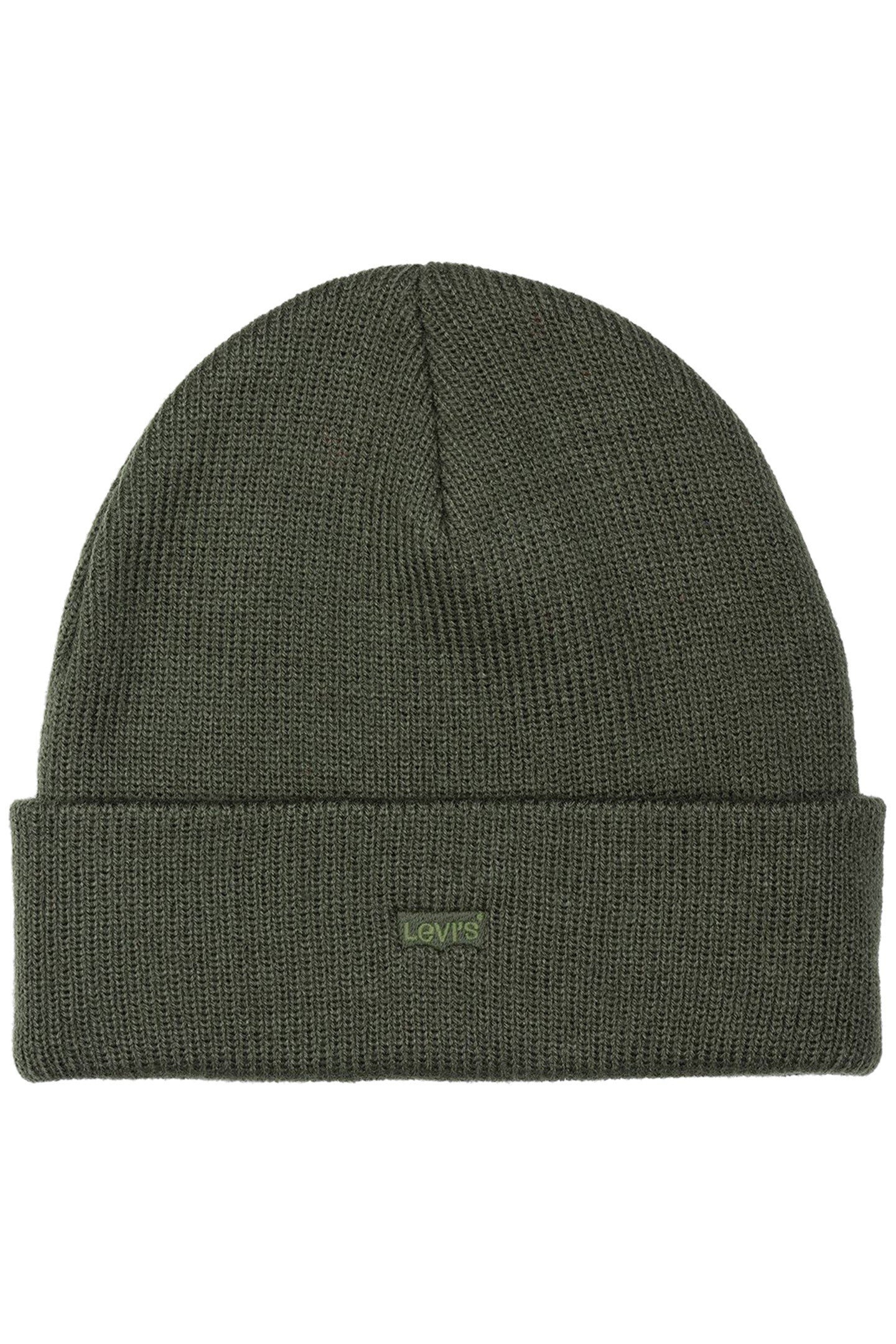 CUFFED BATWING BEANIE GREEN 1