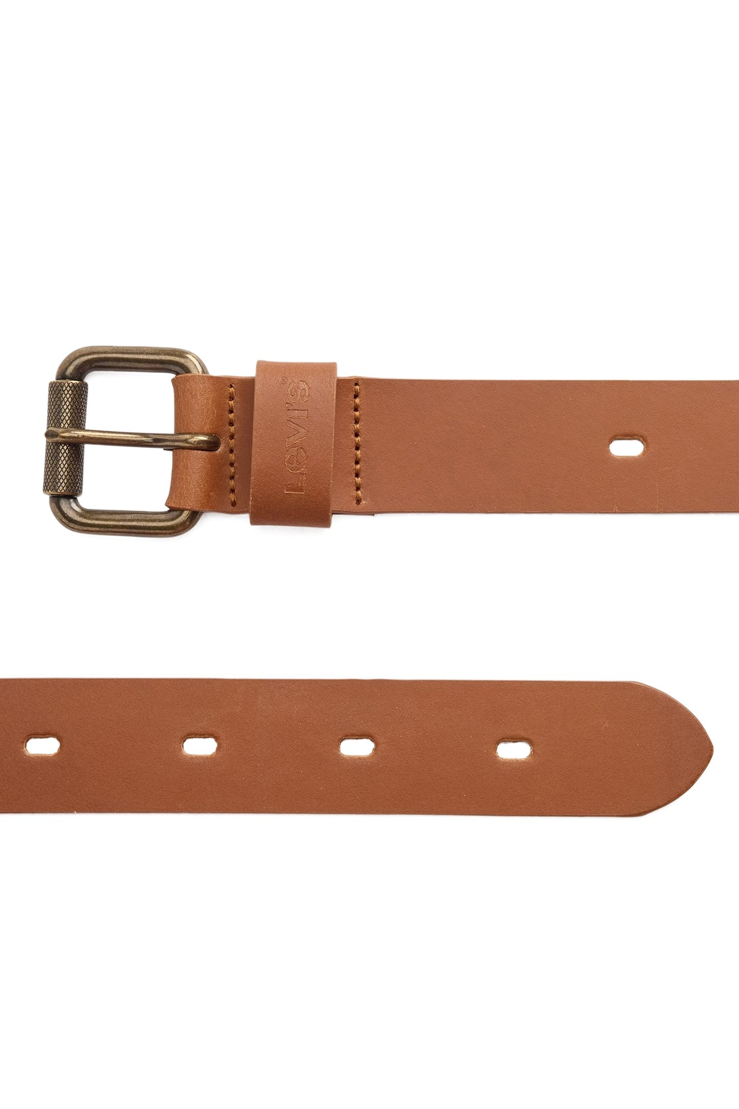 OVAL PERF BELT BROWN 3