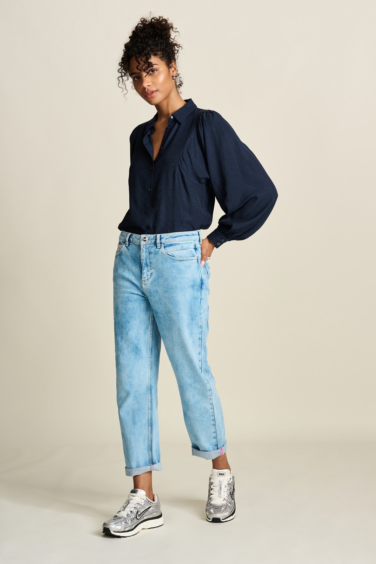 JEANS - ELINE STRAIGHT MID BLUE 6