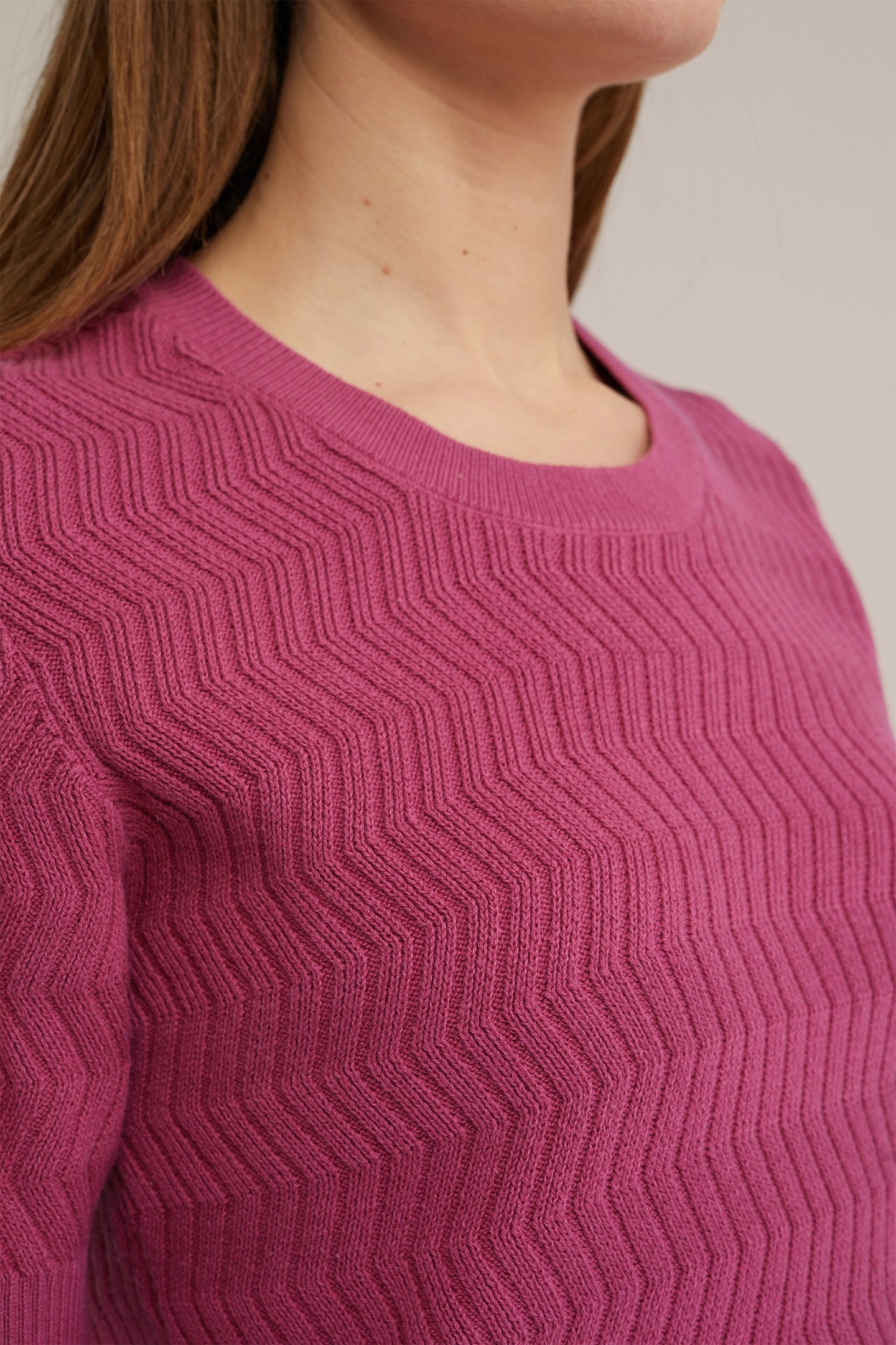 GEBREIDE TRUI OLD ROSE 5