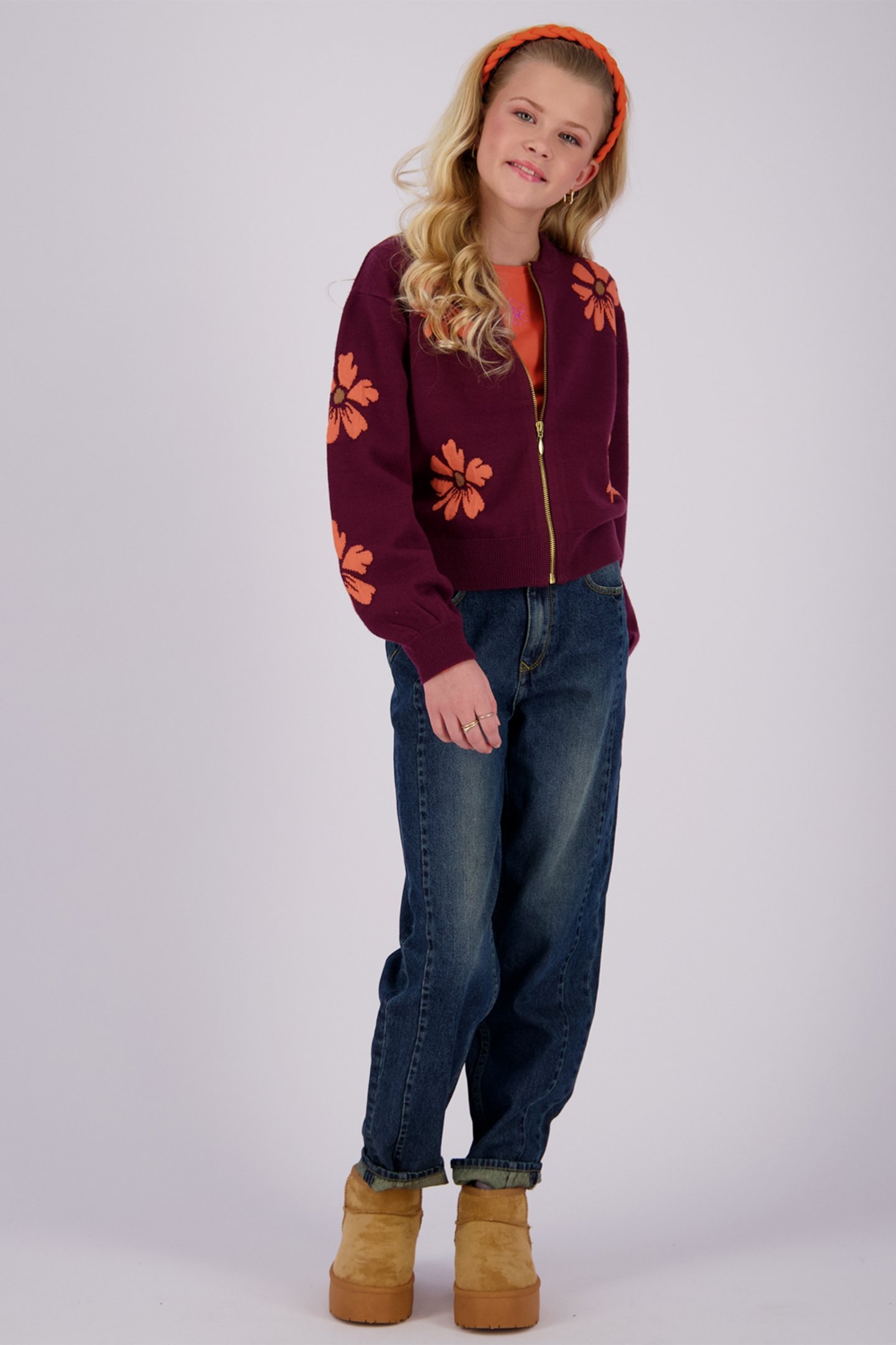 GIRLS MANIEK VEST RED WINE 5