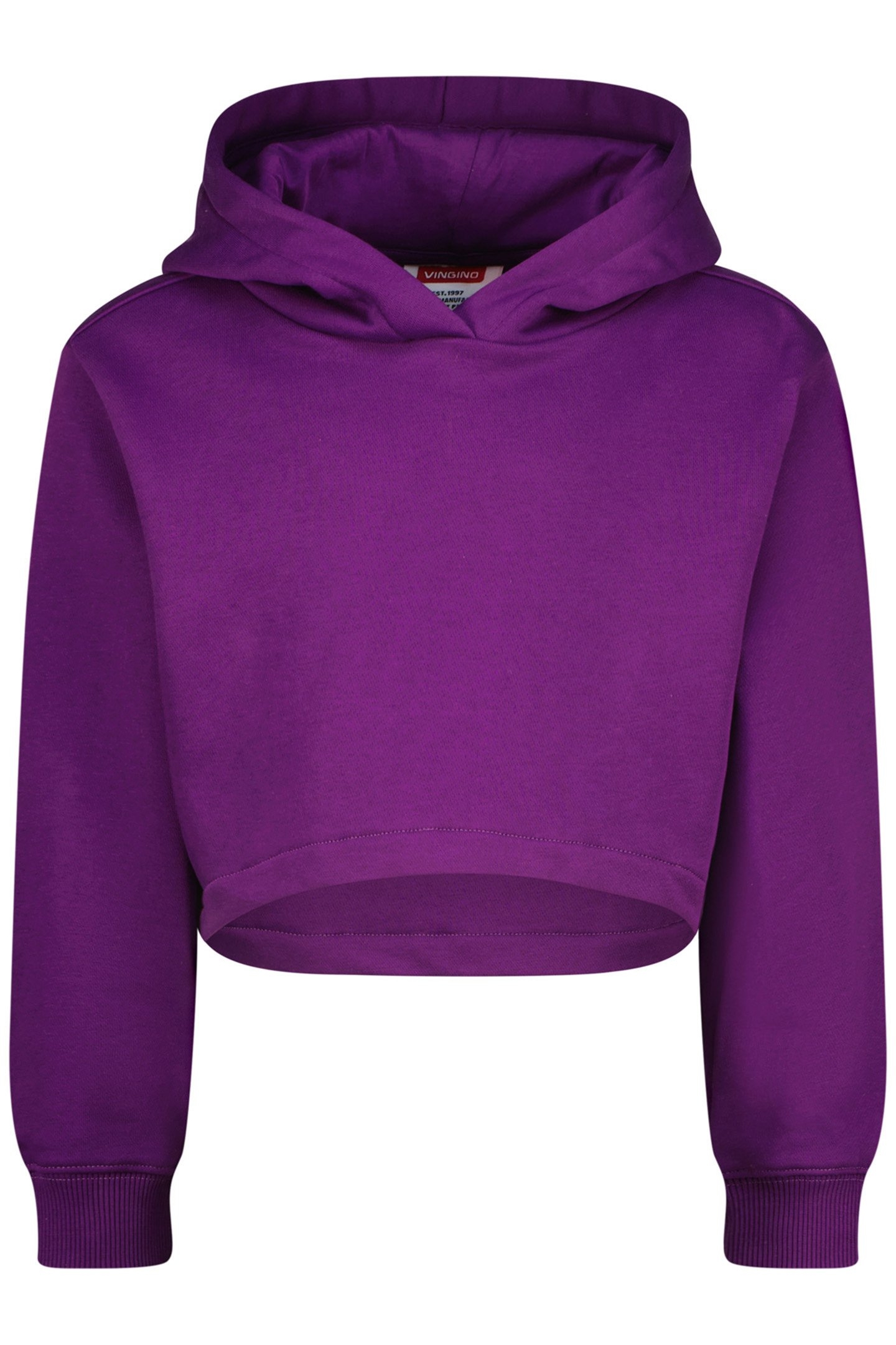 GIRLS G-BASIC-SWEAT-HOODY CROP HOODY ULTRA PURPLE 1