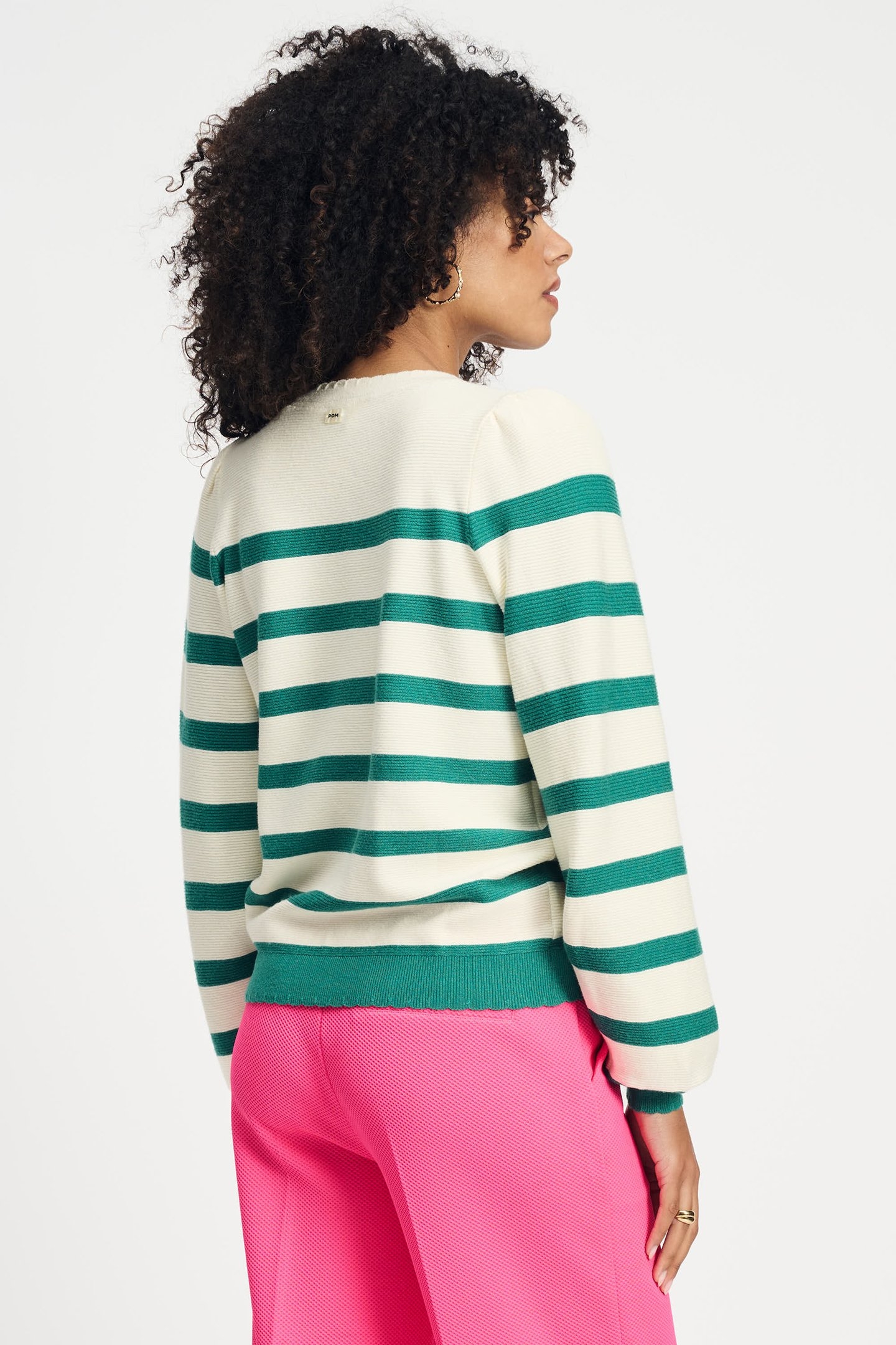 PULLOVER - STRIPED FRESH GREEN 2