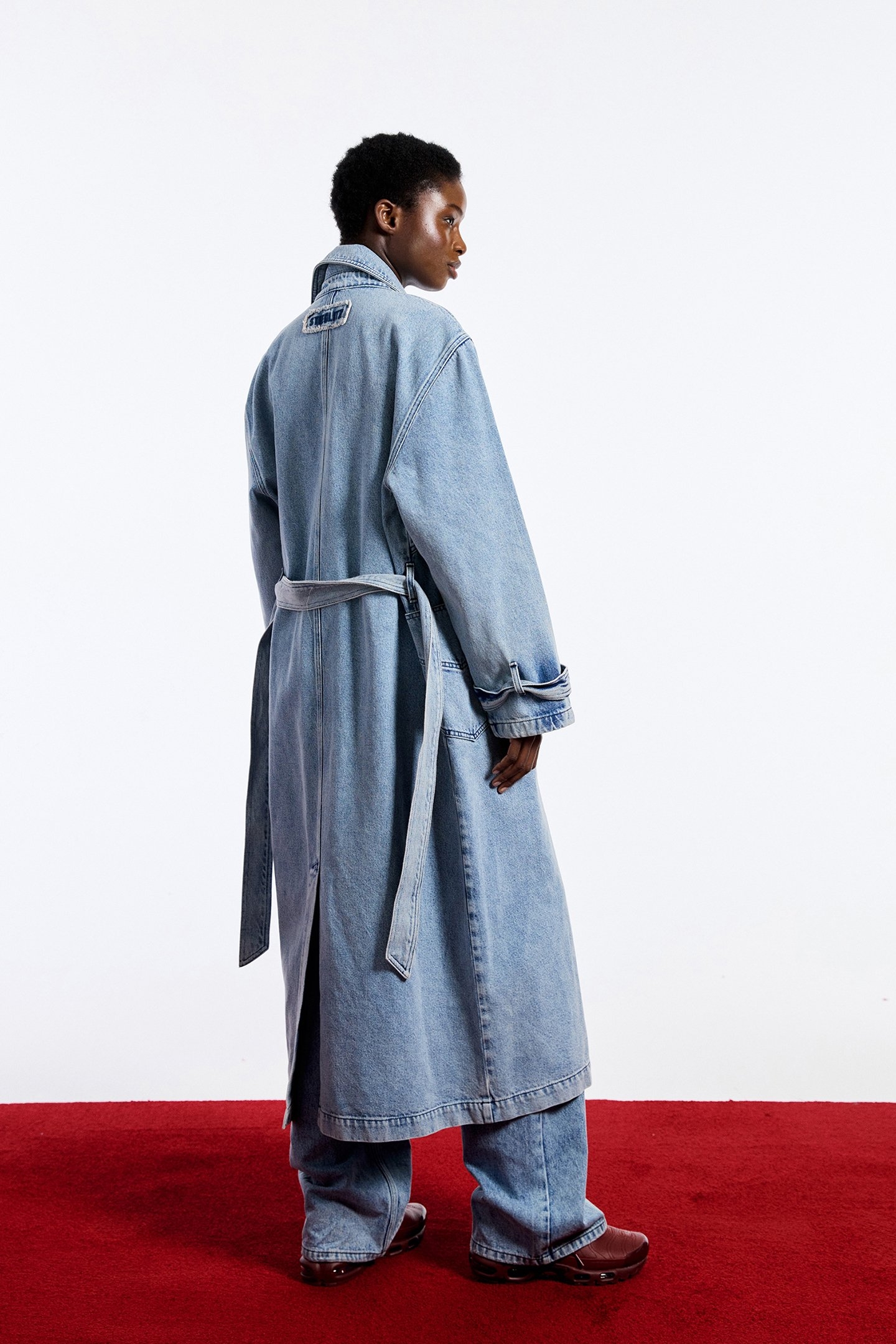 CAZ DENIM TRENCHCOAT BLUE 2