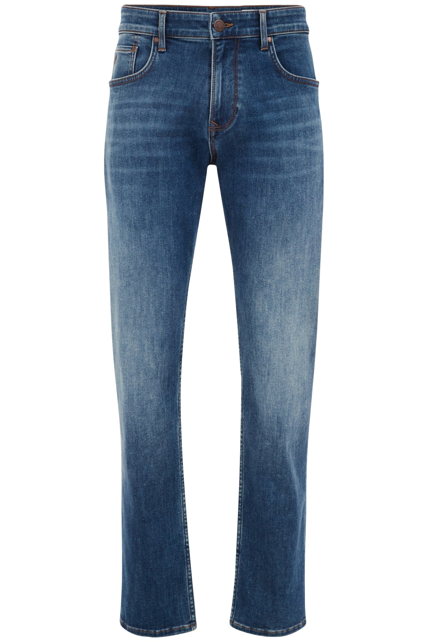 5-POCKET MID WAIST DARK BLUE 4