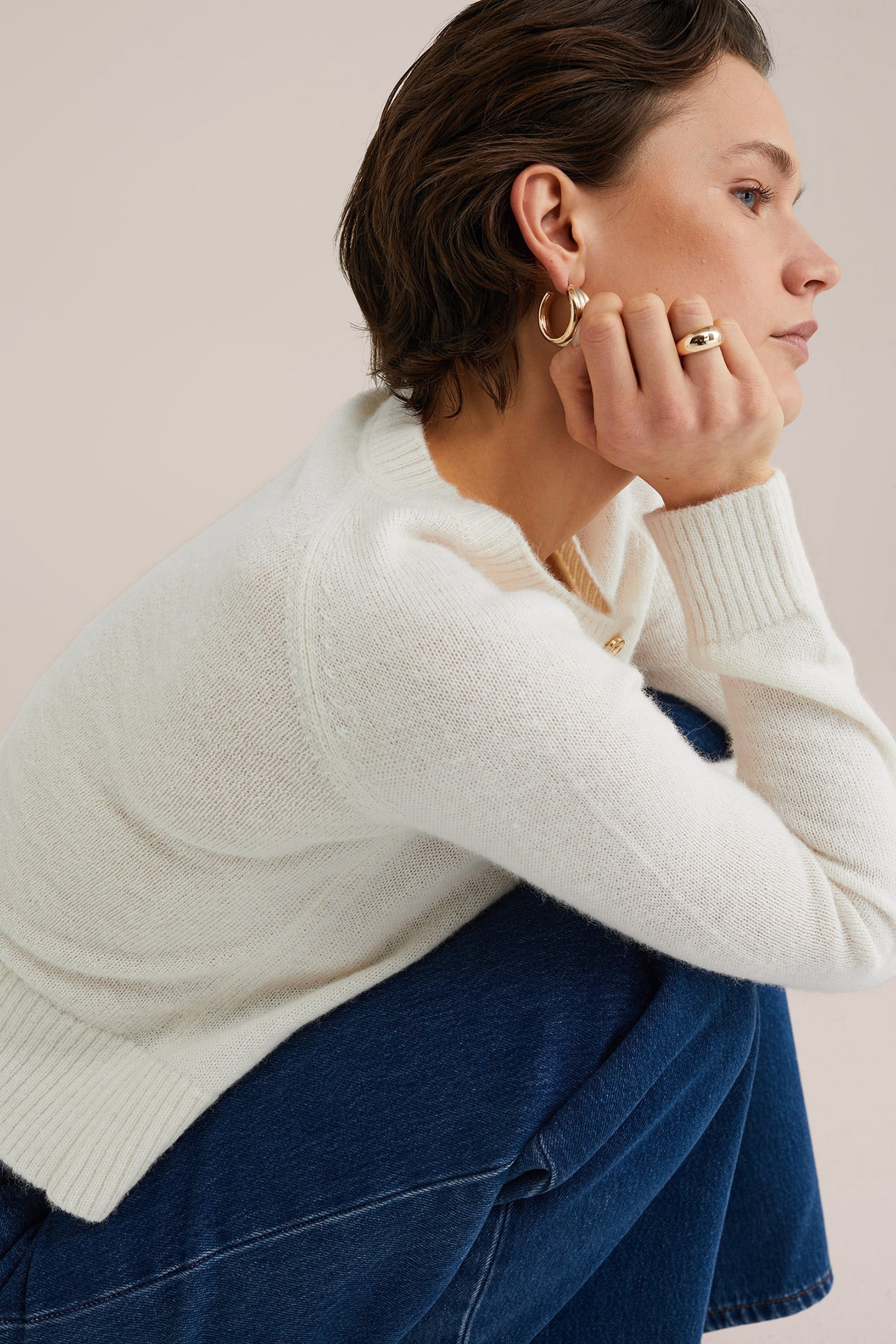 KNITTED CARDIGAN WHITE 5