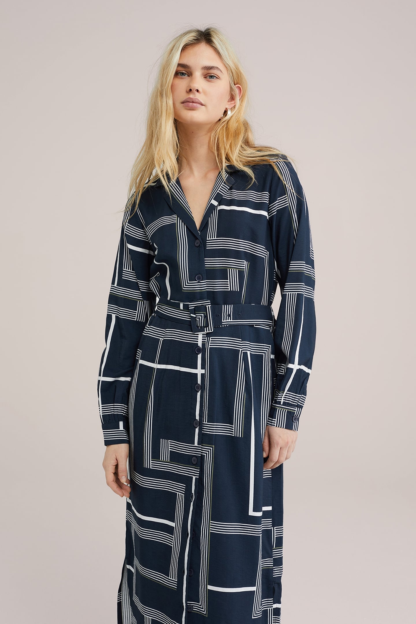 DRESS MID LENGTH NAVY BLUE 5