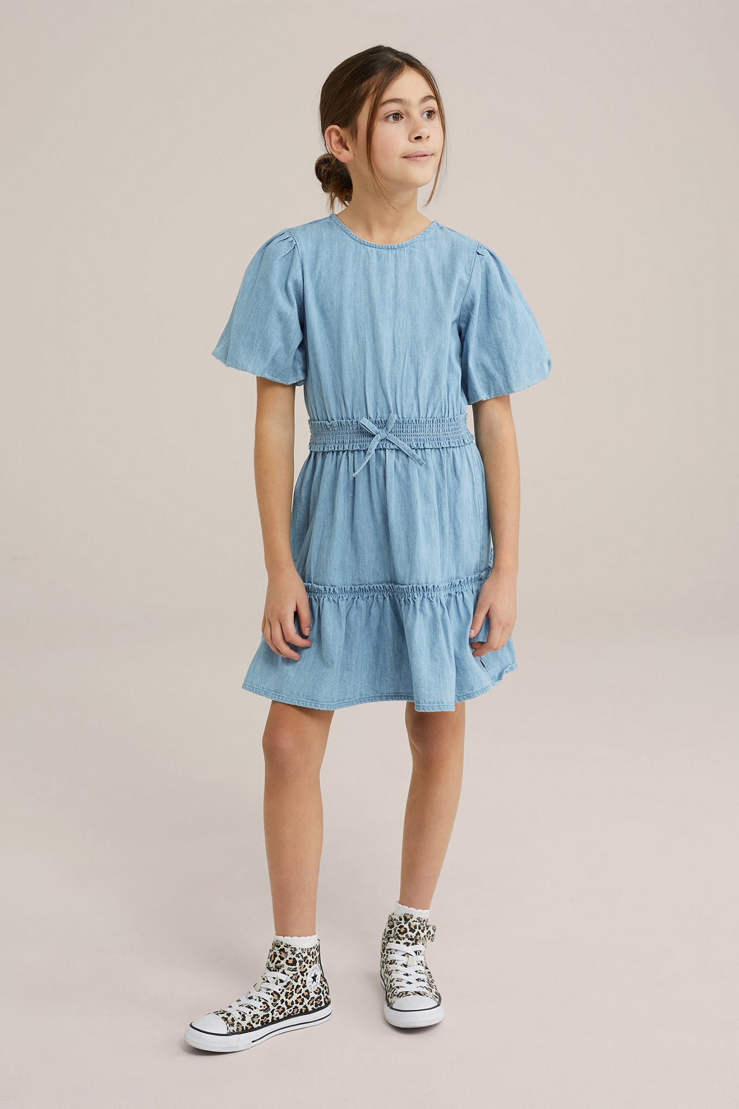 DRESS MID LENGTH LIGHT BLUE 2