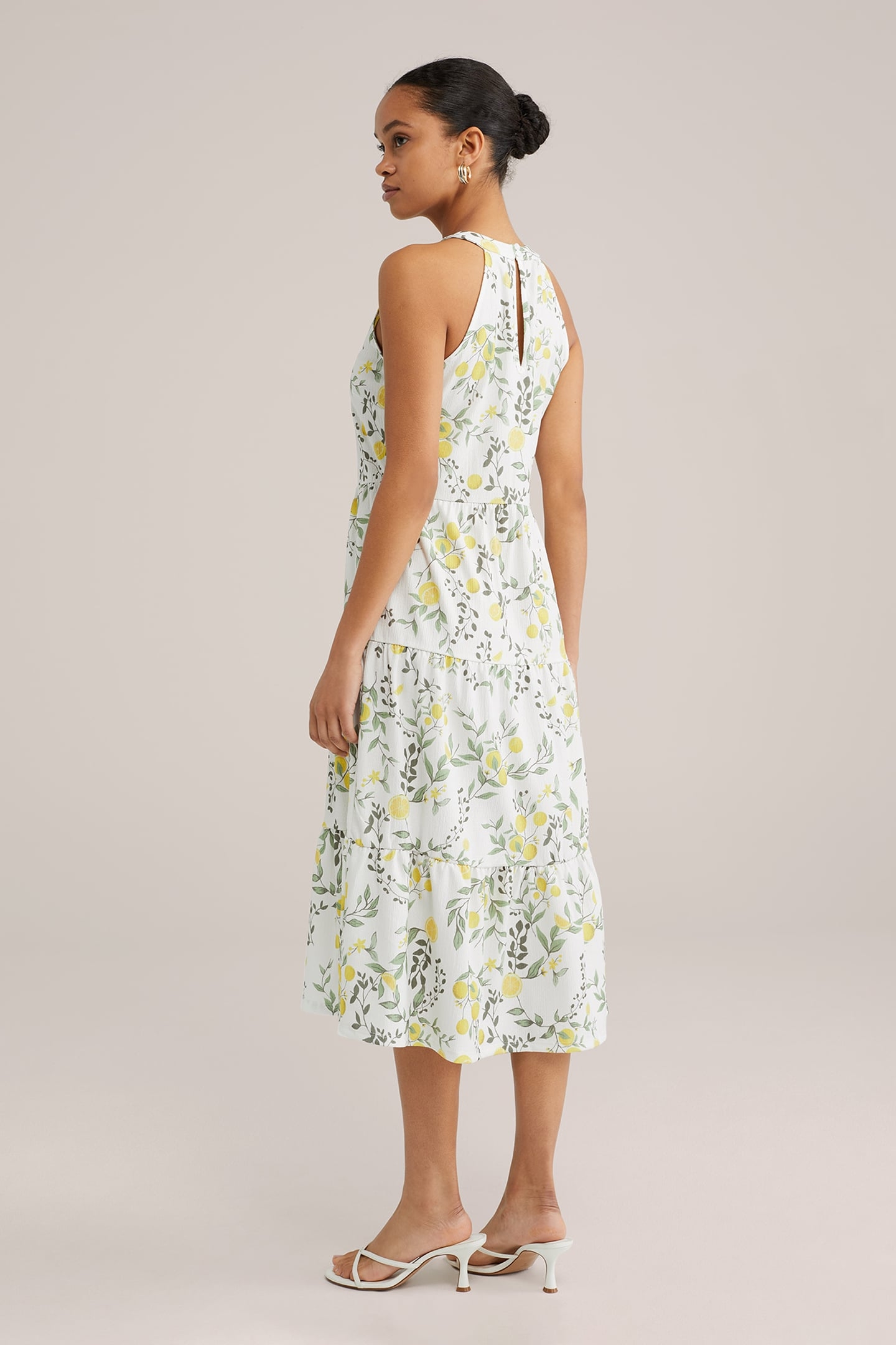 DRESS MID LENGTH YELLOW 2