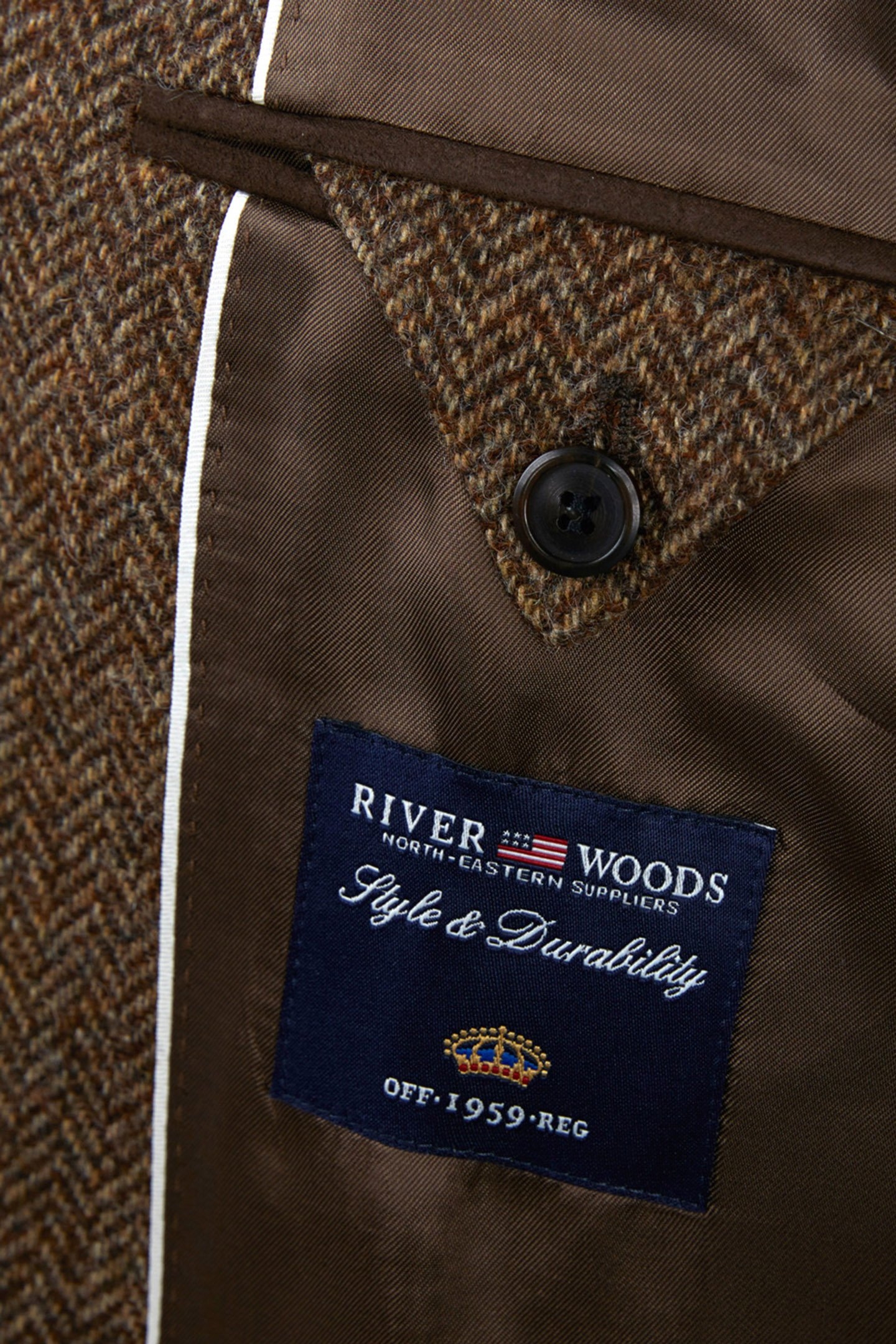 2 BTN FLAP PKT BLAZER BROWN 3