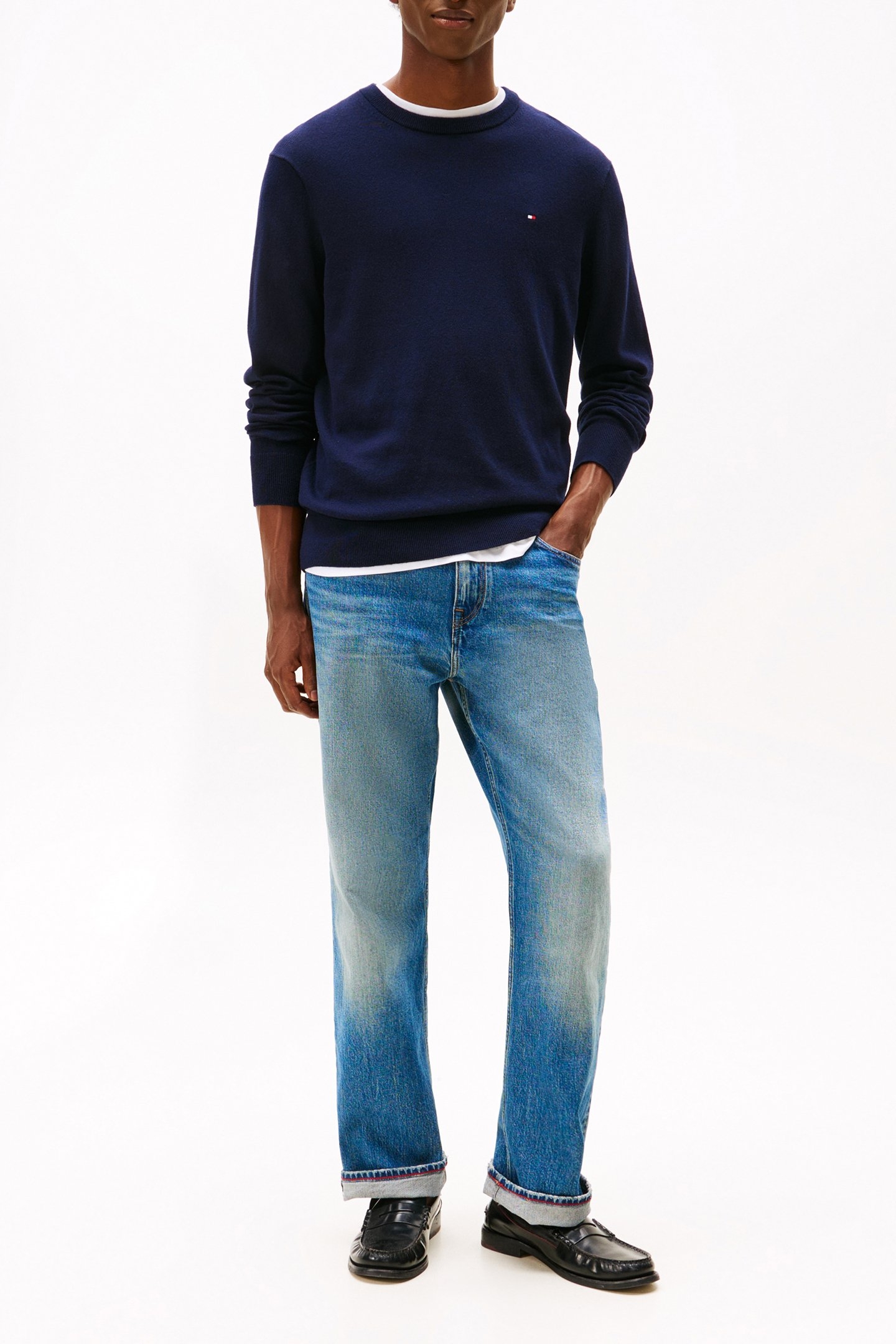 PIMA ORGANIC COTTON CASHMERE JUMPER DESERT SKY 2