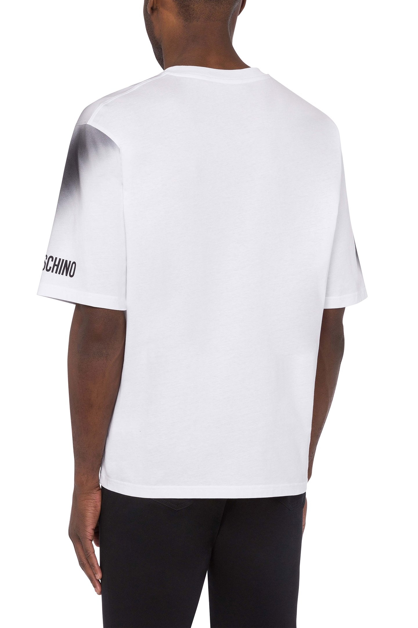 MOSCHINO GRAPHIC ORGANIC JERSEY T-SHIRT WHITE 2
