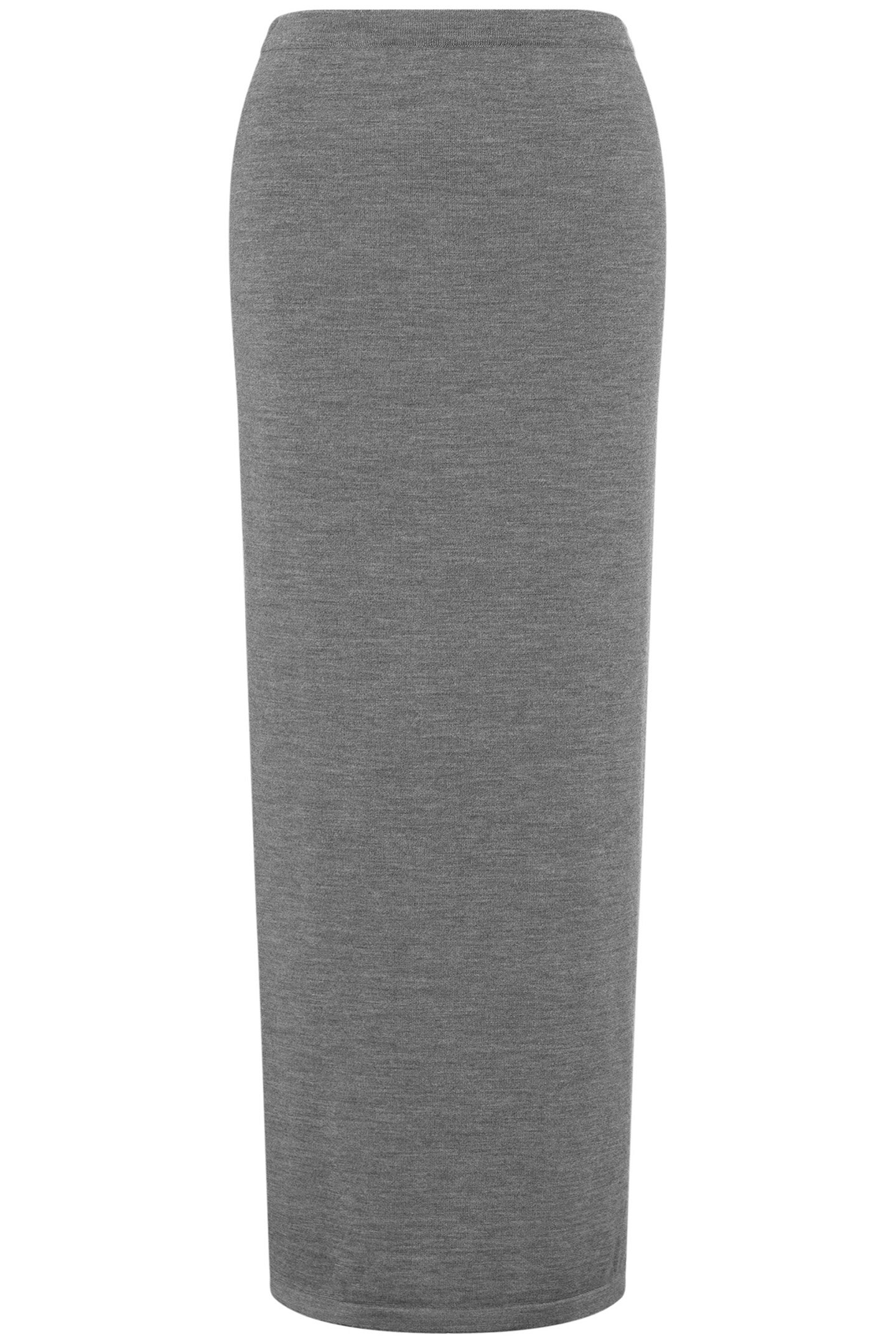 TWO-TONE SKIRT IN EXTRA-FINE MERINO WOOL BEIGE 3