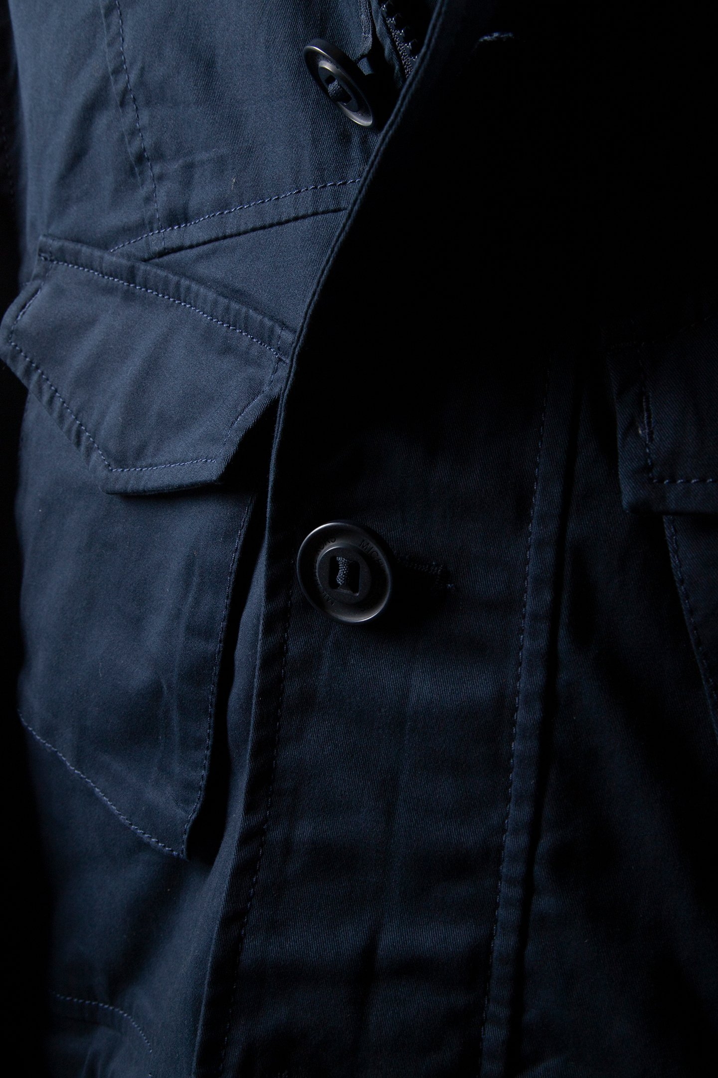 WASHED HOODED FIELD JACKET MIDNIGHT 5