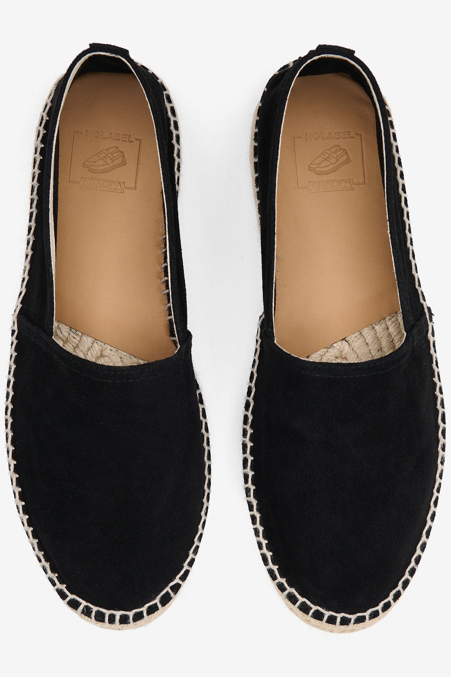NO LABEL X ABARCA SUEDE CLASSIC ESPADRILLES BLACK 2