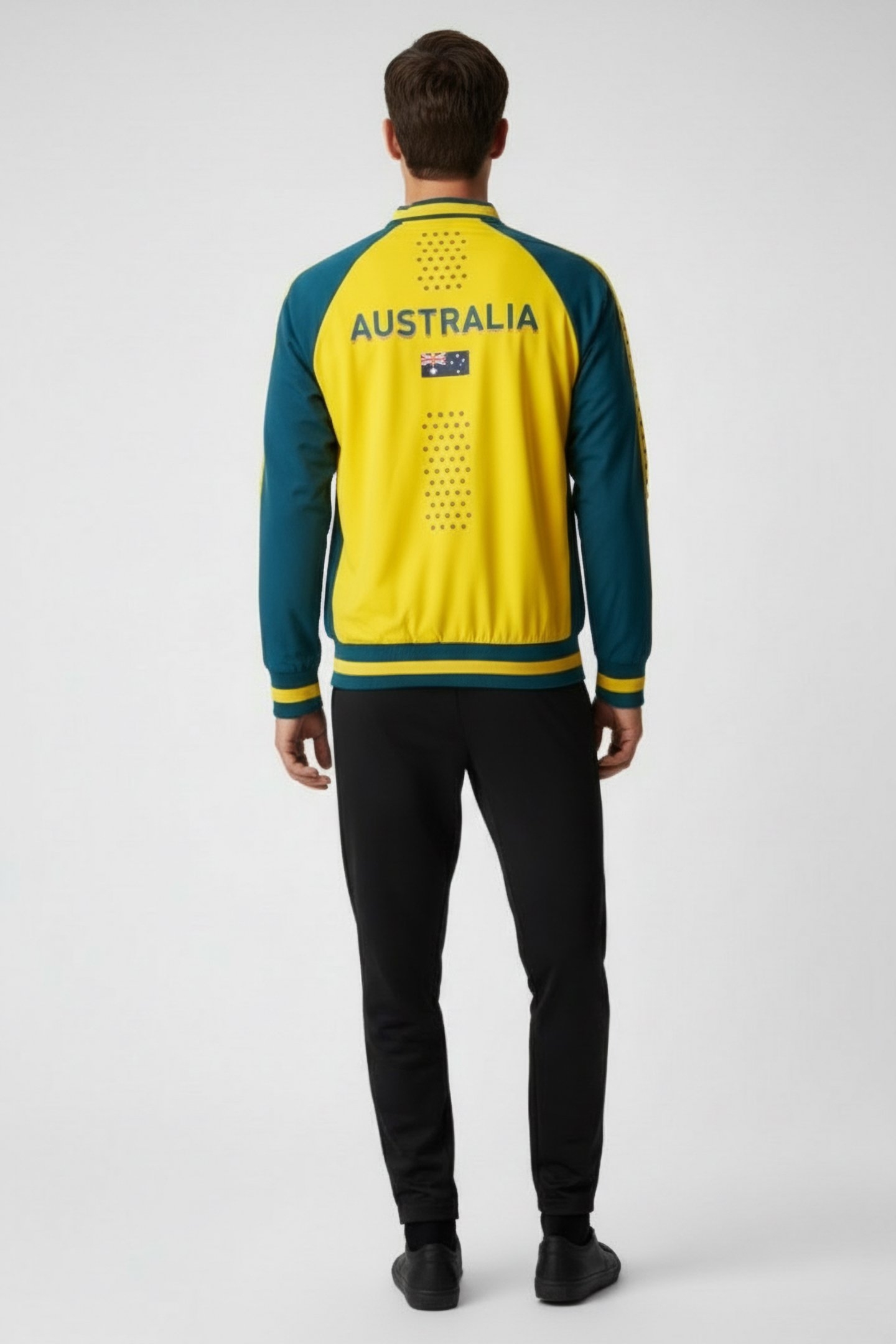 AUS JACKET PANEL GOLD-GREEN 2