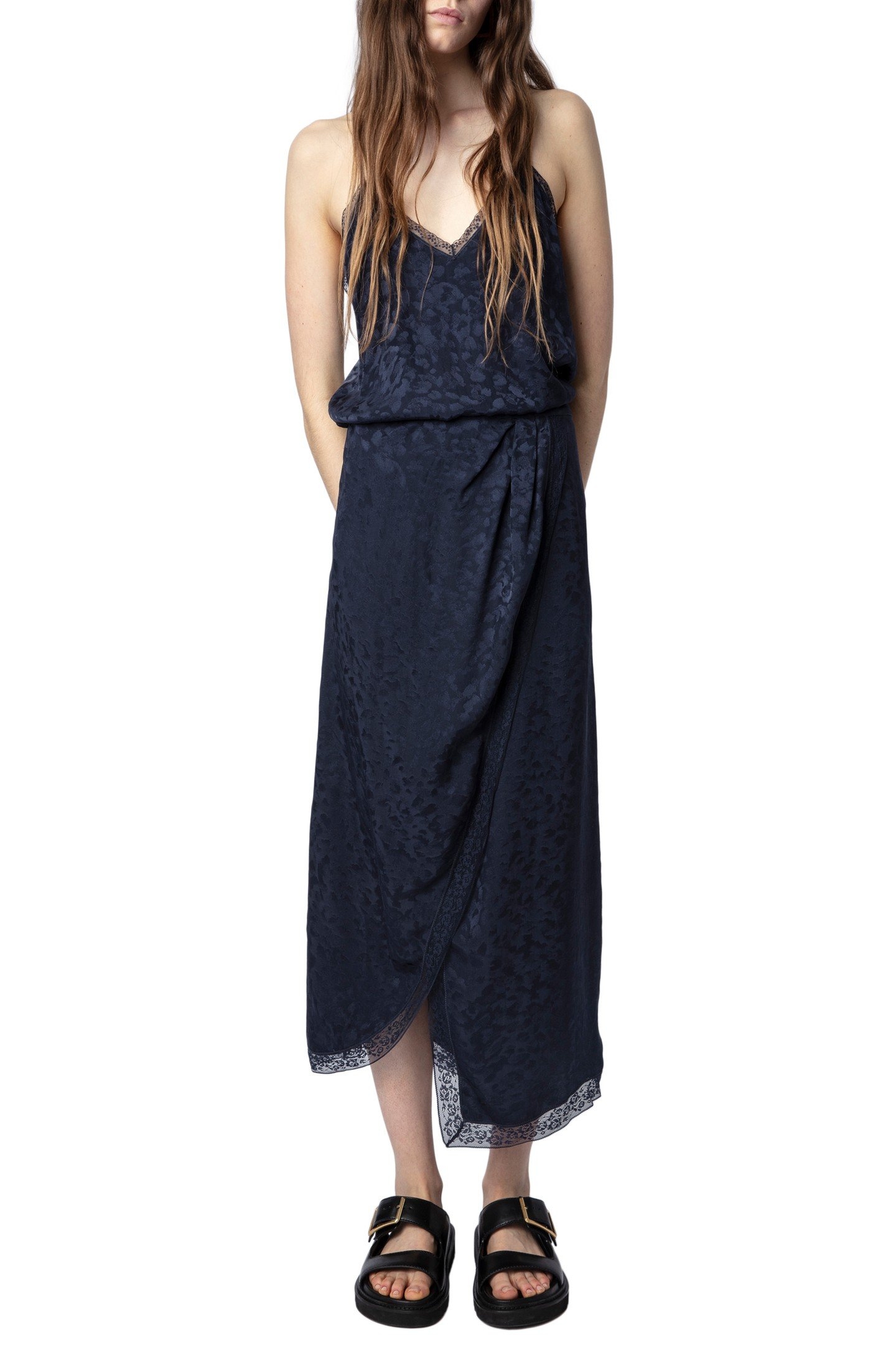 RIXI JACQUARD LEO DRESS ENCRE 5