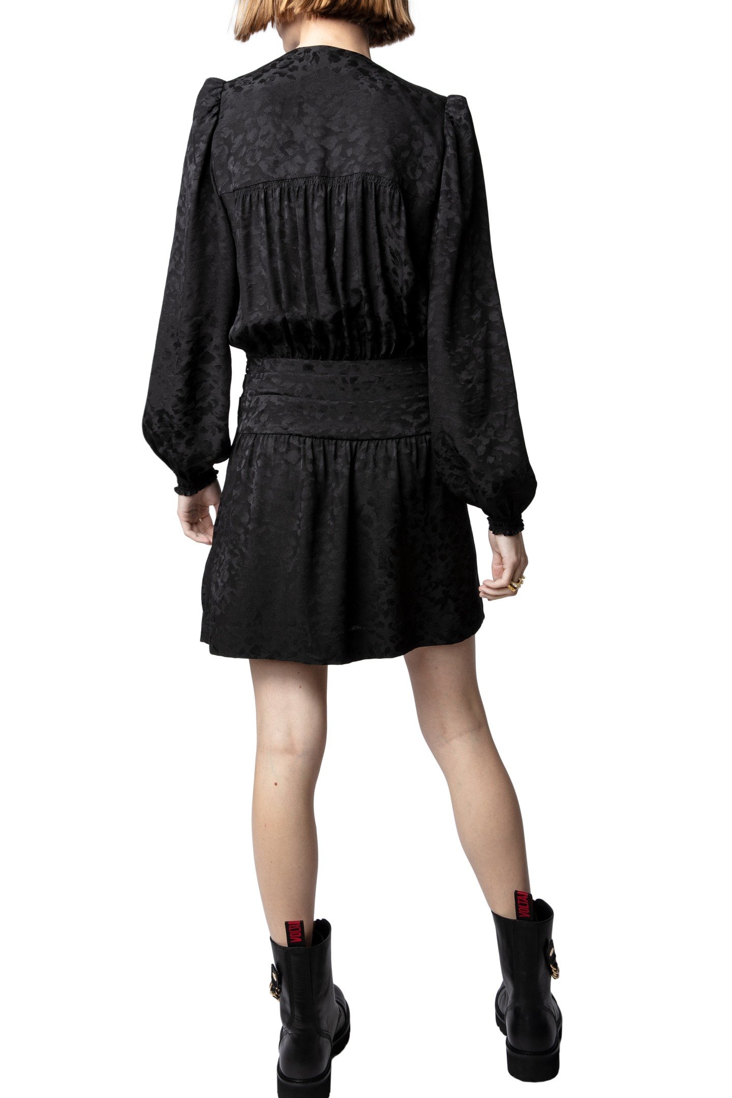 RECOL JACQUARD LEO DRESS NOIR 6
