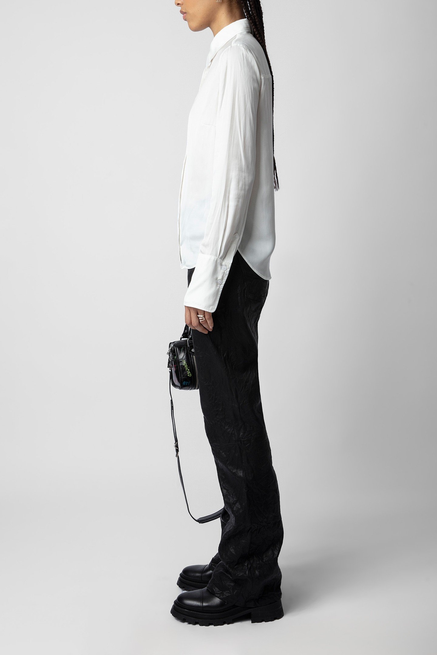 TASKO SATIN BUTTON DOWN SHIRT JUDO 4