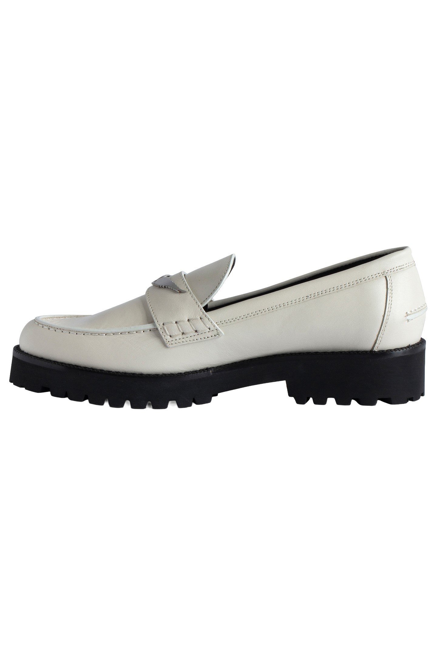 JOECASSIN SEMY-SHINY CALFSKIN LOAFERS ICE 5