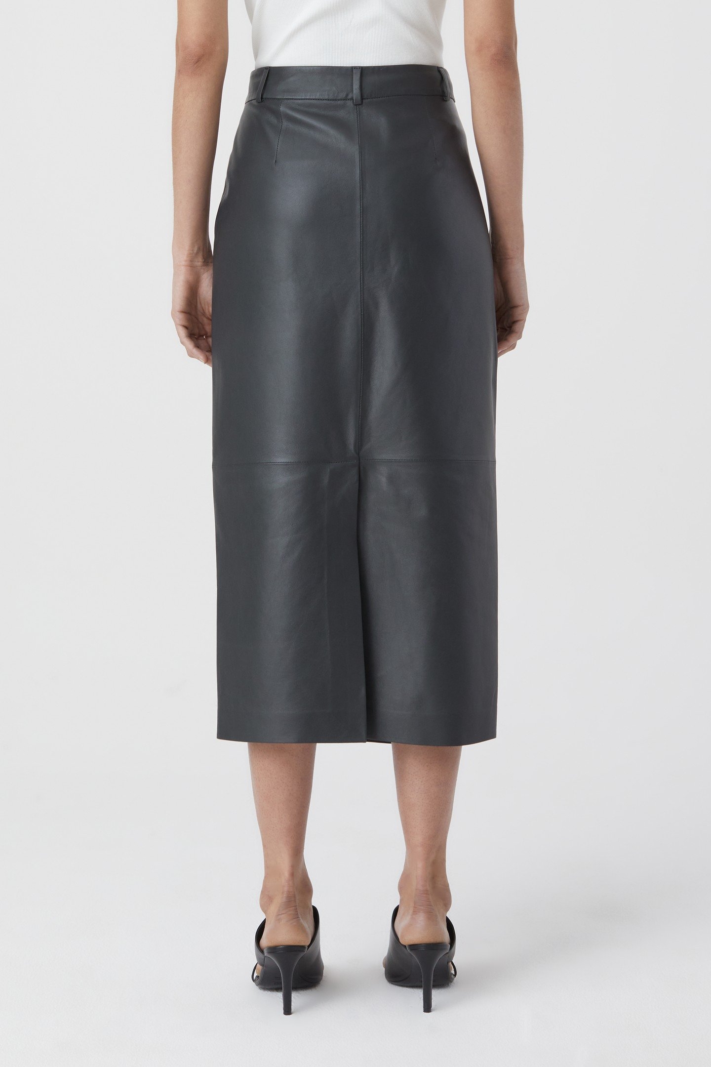 SLIM PENCIL SKIRT CHARCOAL 6