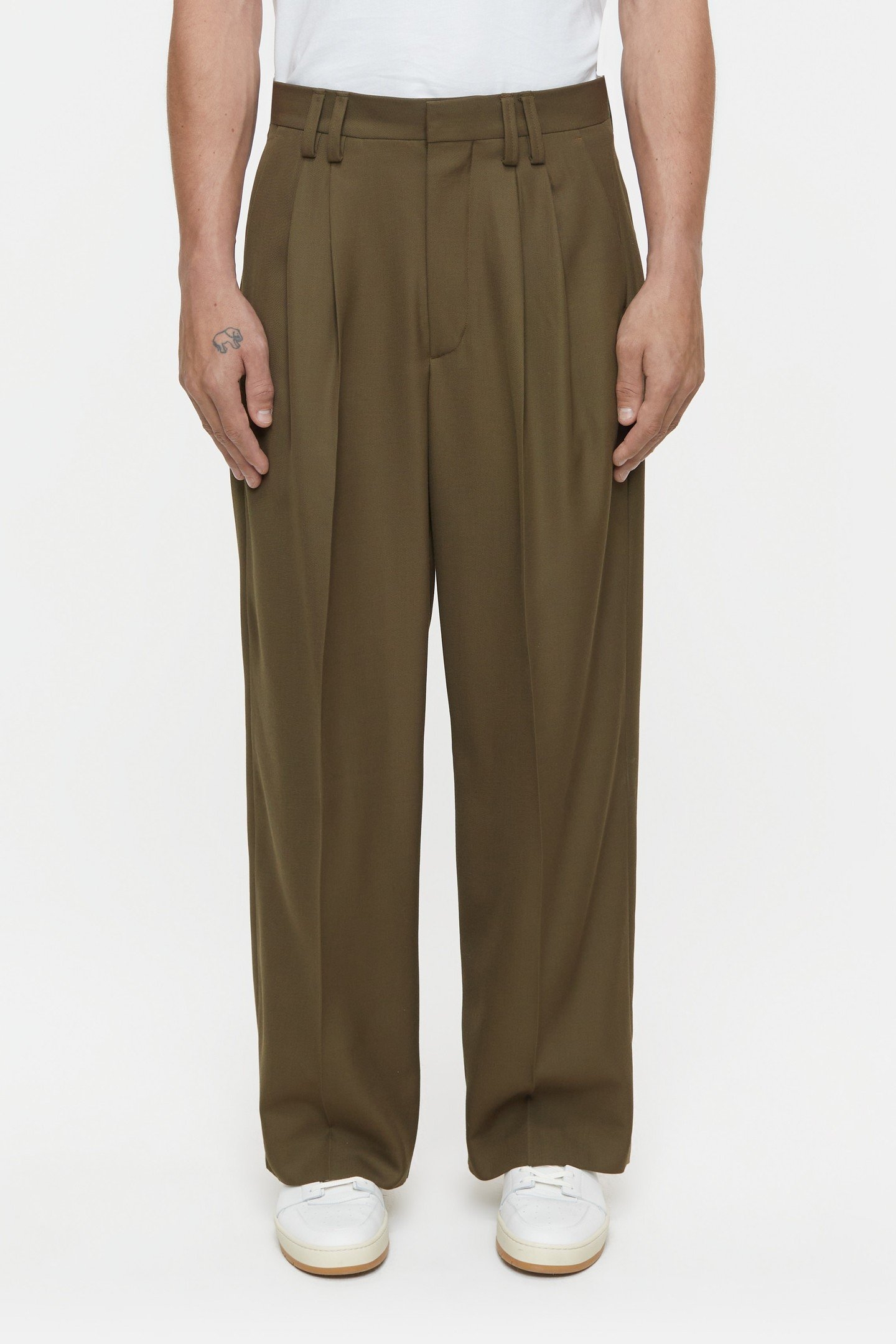HOBART WIDE PANTS TEAK WOOD 1