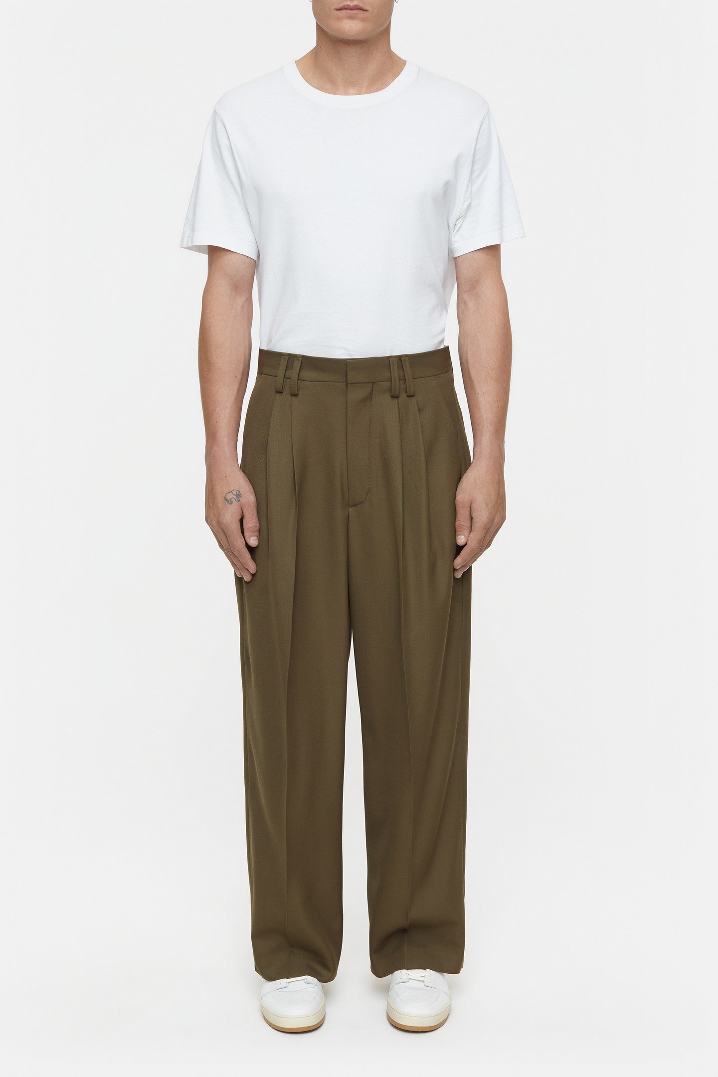 HOBART WIDE PANTS TEAK WOOD 2