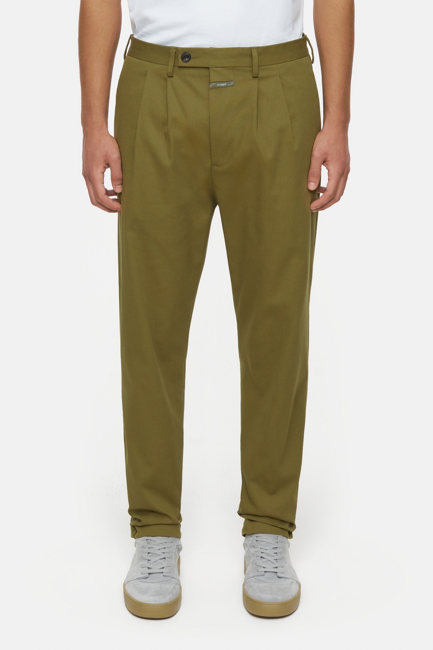 BERGEN TAPERED PANTS GOLDEN MOSS 3