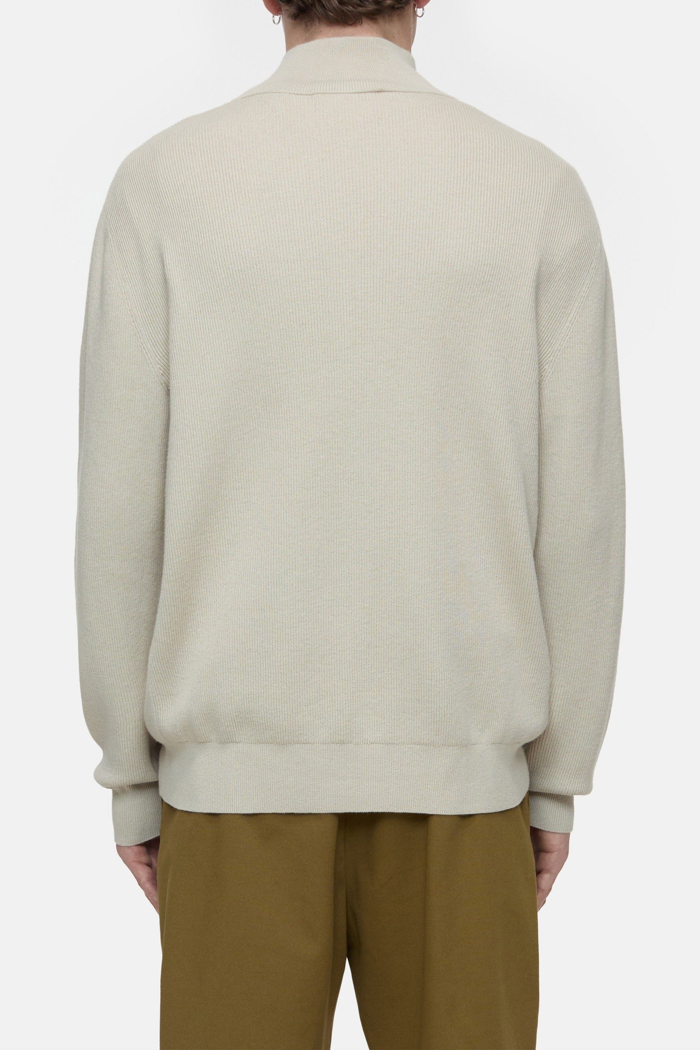 HALF ZIP JUMPER KNITS TONKA BEIGE 3