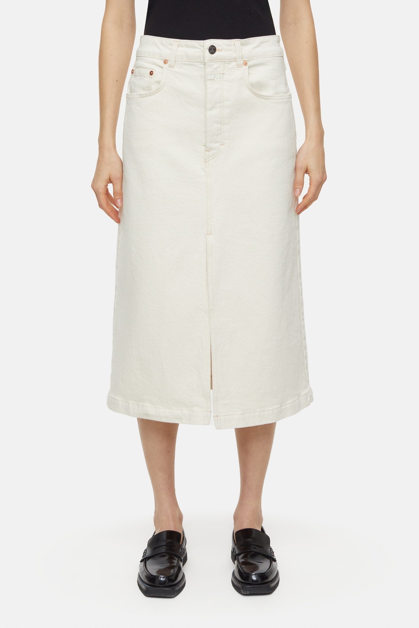 LOW WAIST SKIRT IVORY 1