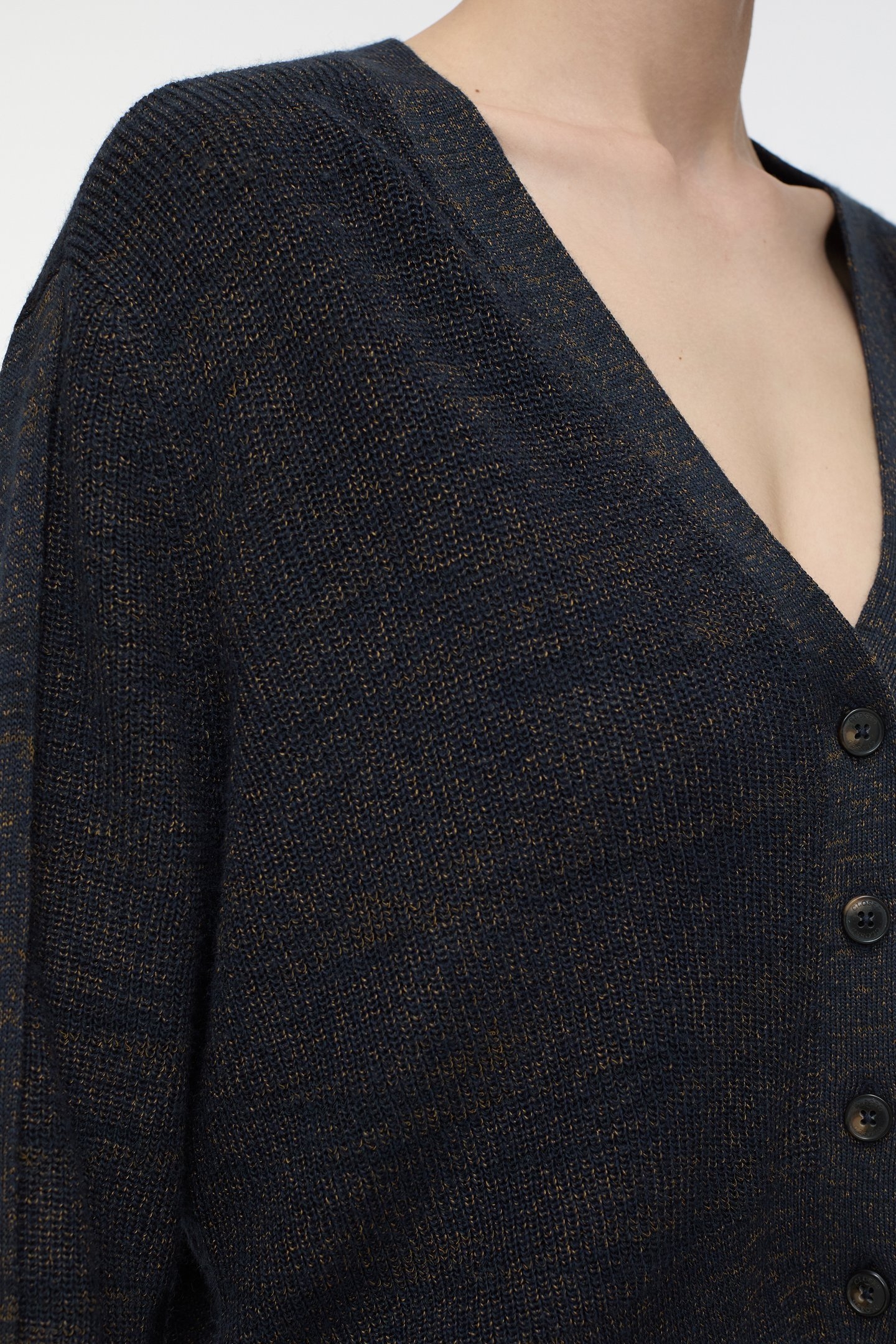 CROPPED CARDIGAN KNITS SMOKEY BLUE 5