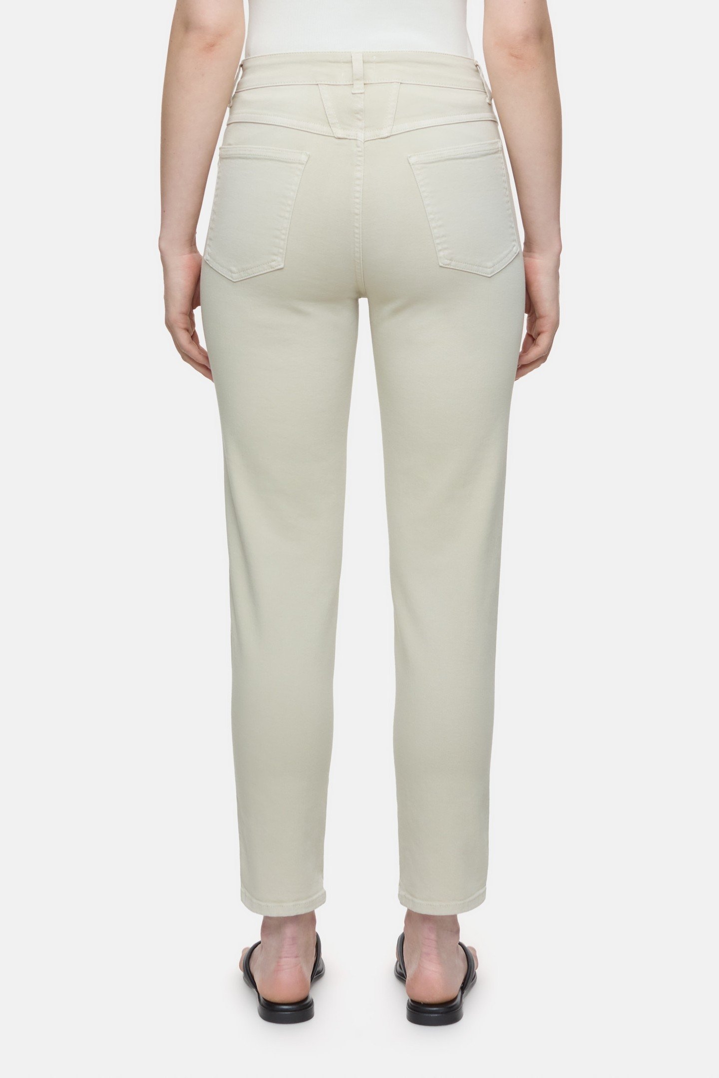 PEDAL PUSHER JEANS SABBIA BEIGE 3