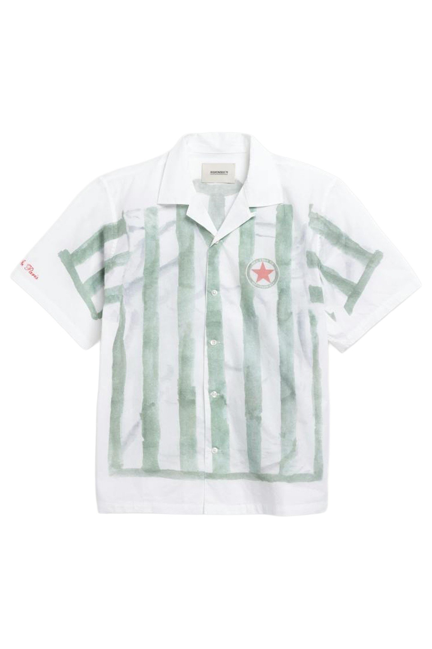 RED STAR X HIGHSNOBIETY – FOOTBALL KIT SHIRT WHITE/GREEN 1
