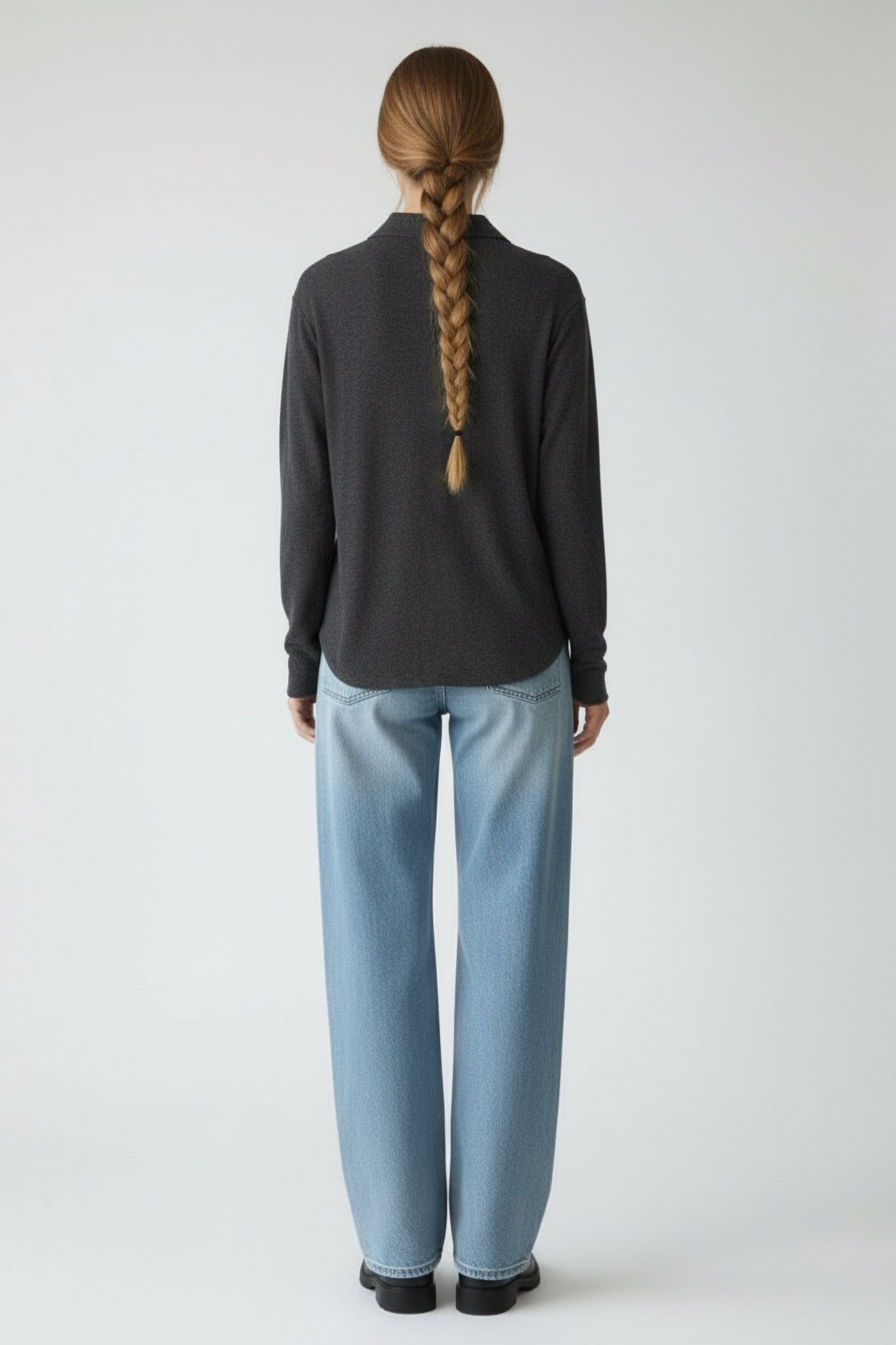 A.PRESSE – WOOL SKIPPER SHIRT GREY 2