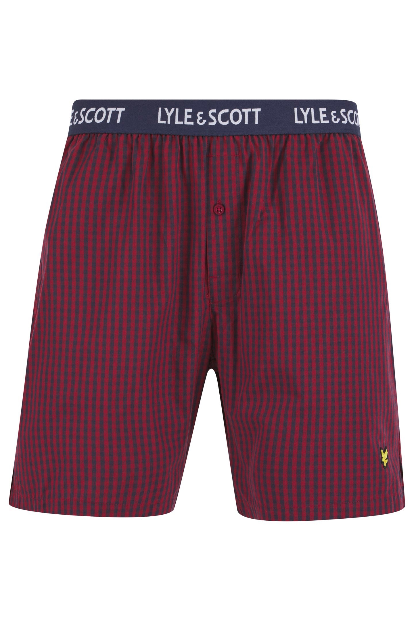 KYLE SHORT SLEEVE TEE AND WOVEN SHORT SLEEP SET PEACOAT/RUNY 4